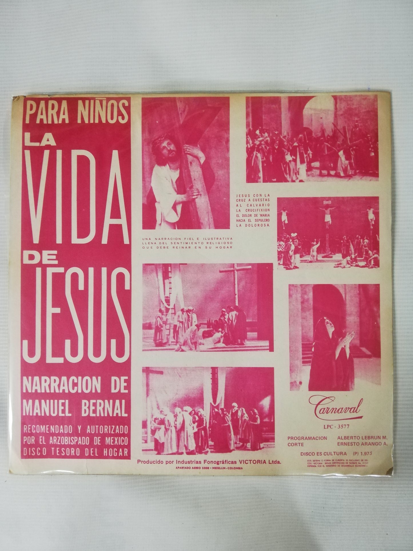 LP MANUEL BERNAL - LA VIDA DE JESUS PARA NIÑOS