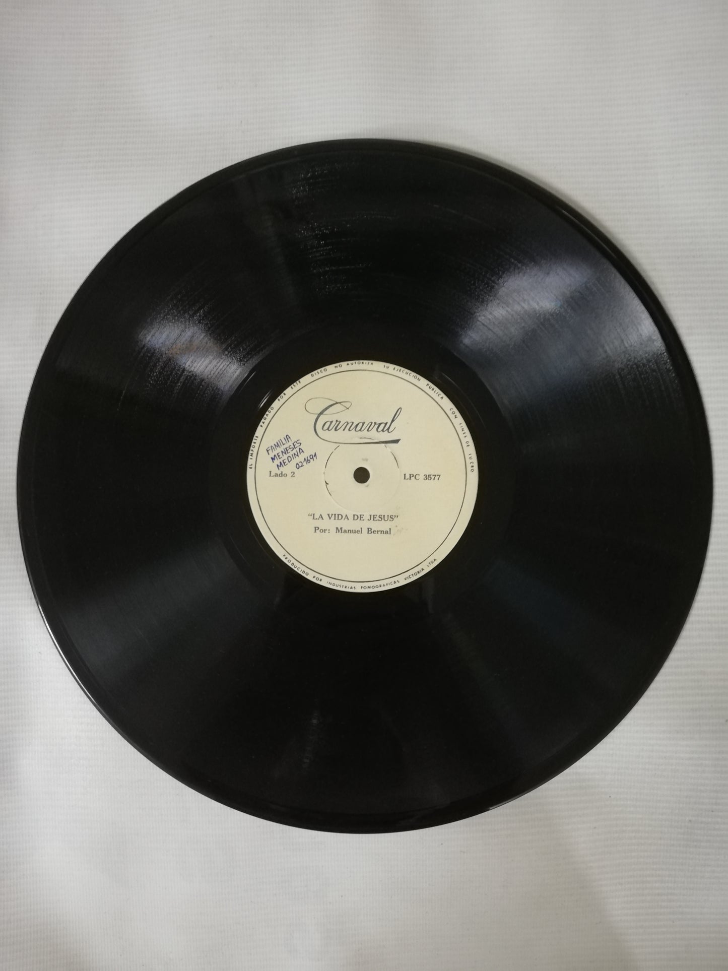 LP MANUEL BERNAL - LA VIDA DE JESUS PARA NIÑOS