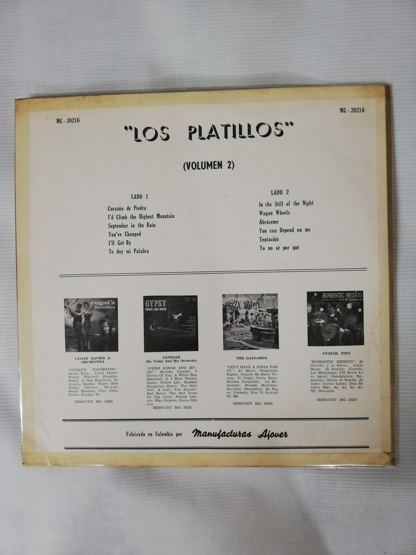 LP THE PLATTERS - THE PLATTERS VOL. 2