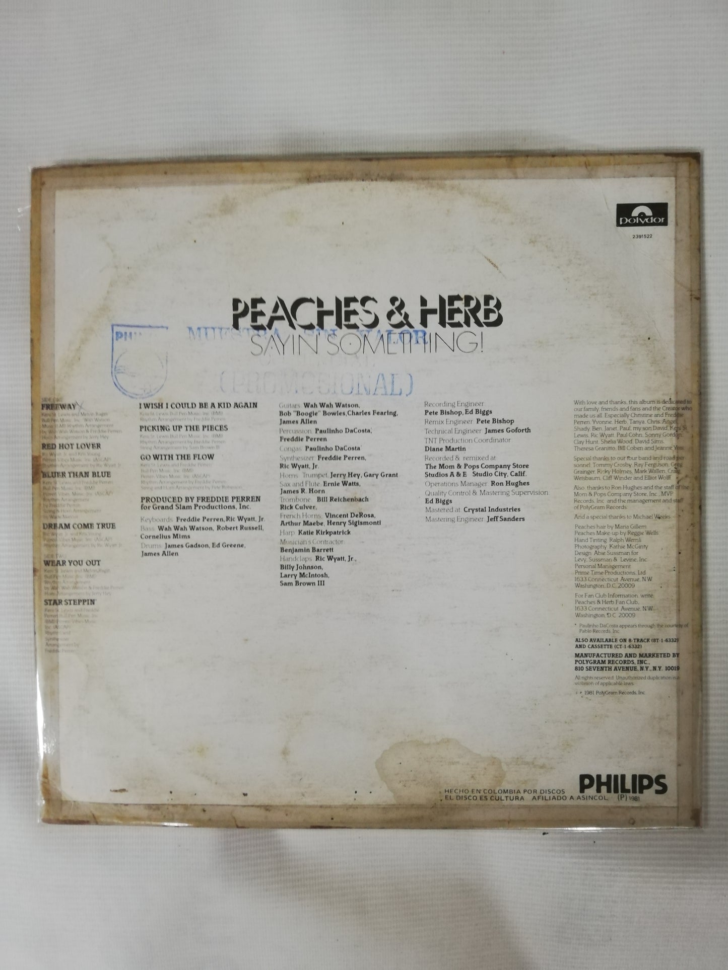 LP PEACHES & HERB - SAYIN´ SOMETHING!