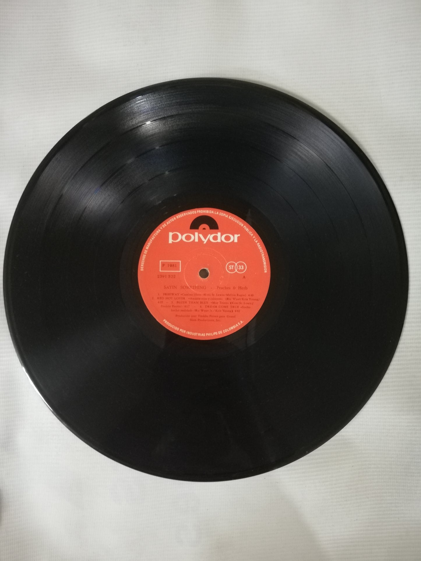 LP PEACHES & HERB - SAYIN´ SOMETHING!