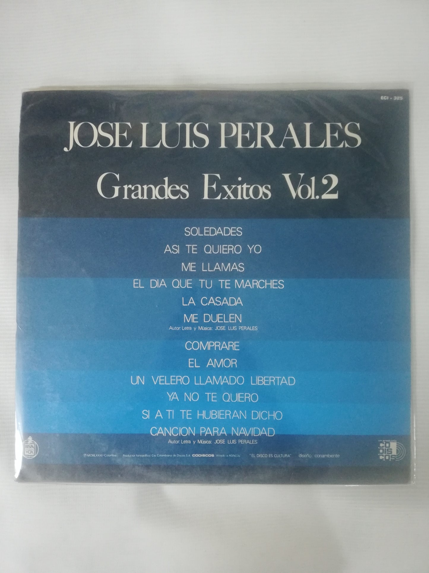 LP JOSÉ LUIS PERALES - GRANDES EXITOS VOL. 2