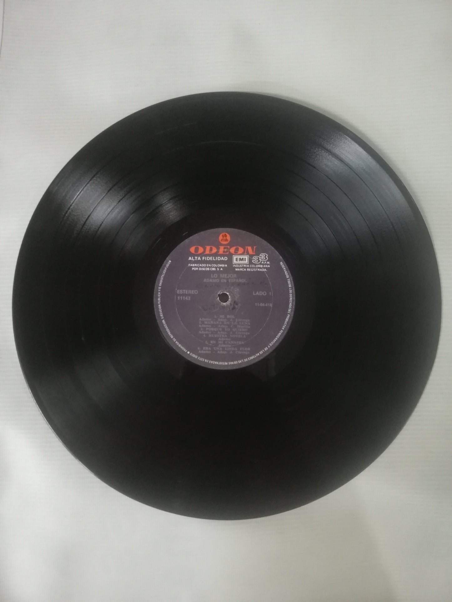 LP ADAMO - LO MEJOR DE ADAMO EN ESPAÑOL