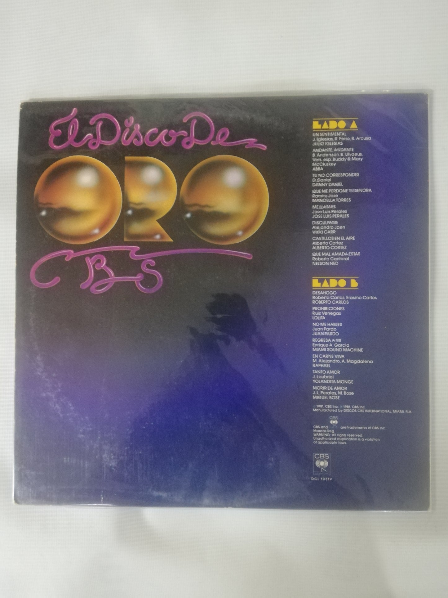 LP EL DISCO DE ORO CBS - VARIOS INTÉRPRETES