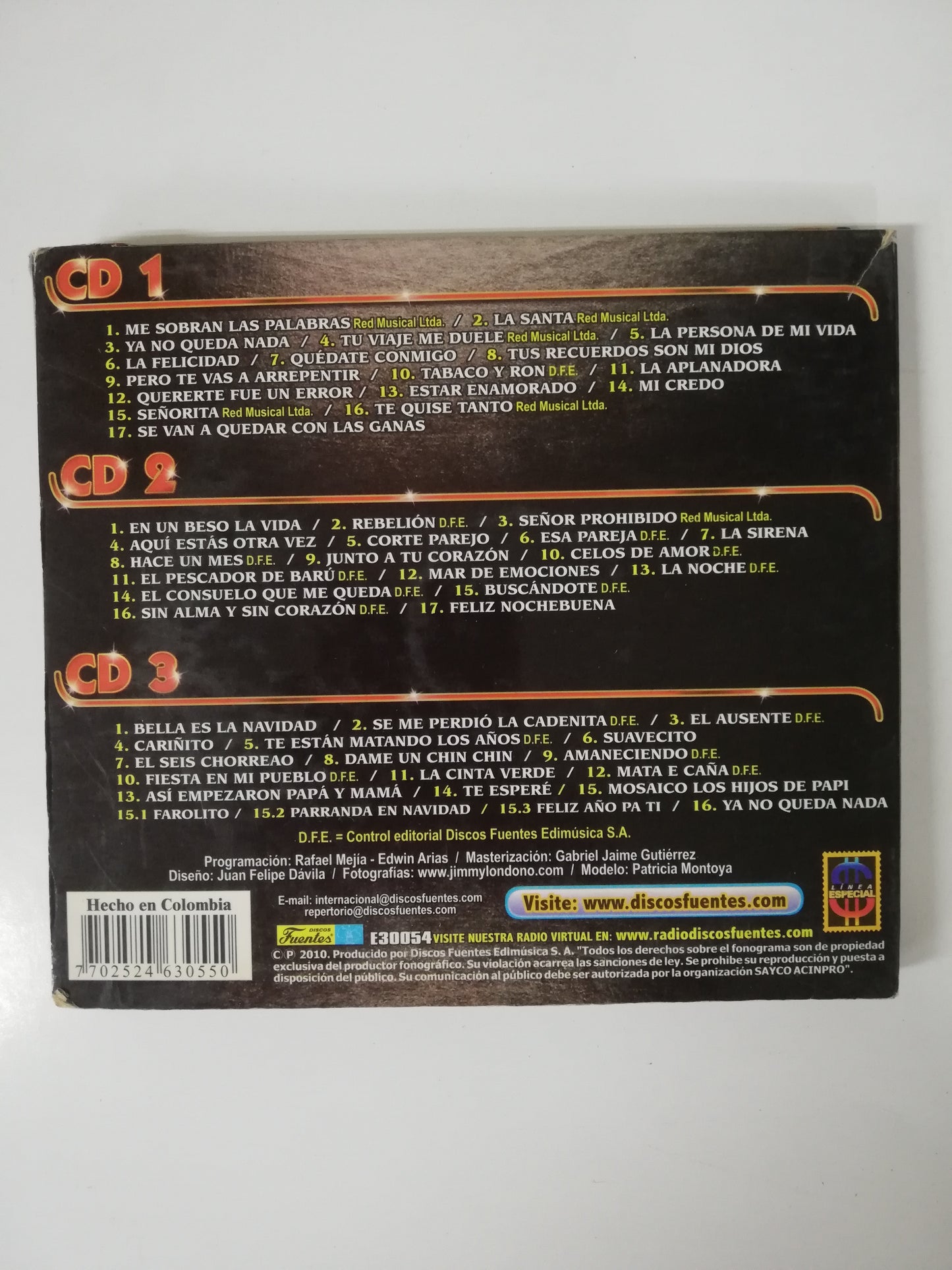 CD 14 CAÑONAZOS BAILABLES - 14 CAÑONAZOS BAILABLES VOL. 50 - CD X 3