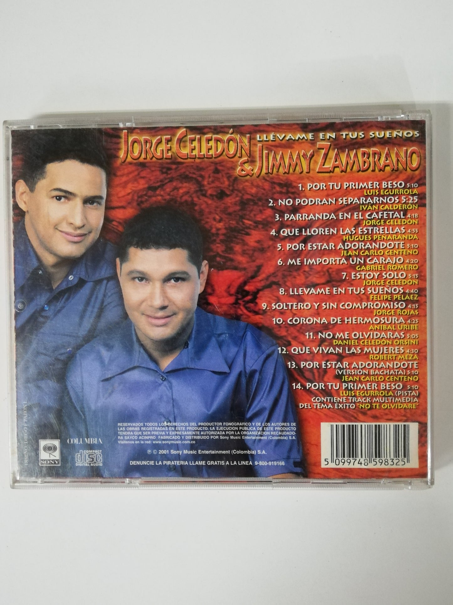 CD JORGE CELEDÓN & JIMMY ZAMBRANO - LLEVAME EN TUS SUEÑOS