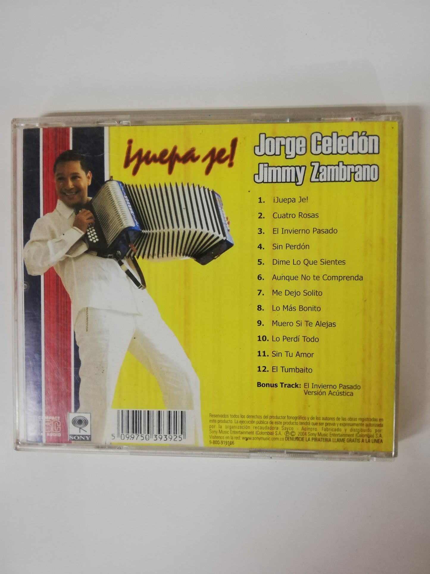CD JORGE CELEDÓN & JIMMY ZAMBRANO - GUEPA JE!