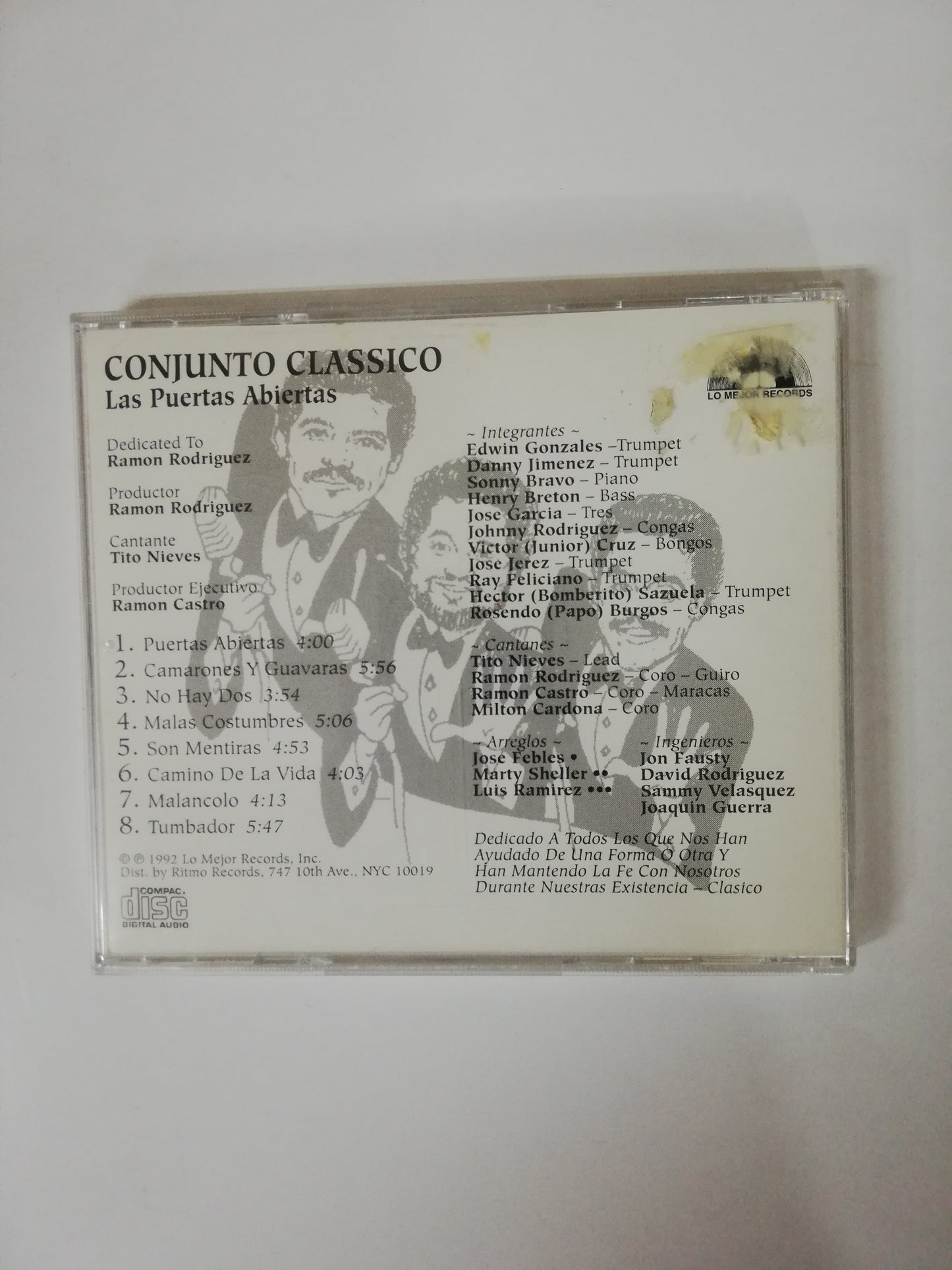 CD CONJUNTO CLASICO - LAS PUERTAS ABIERTAS - CANTA: TITO NIEVES