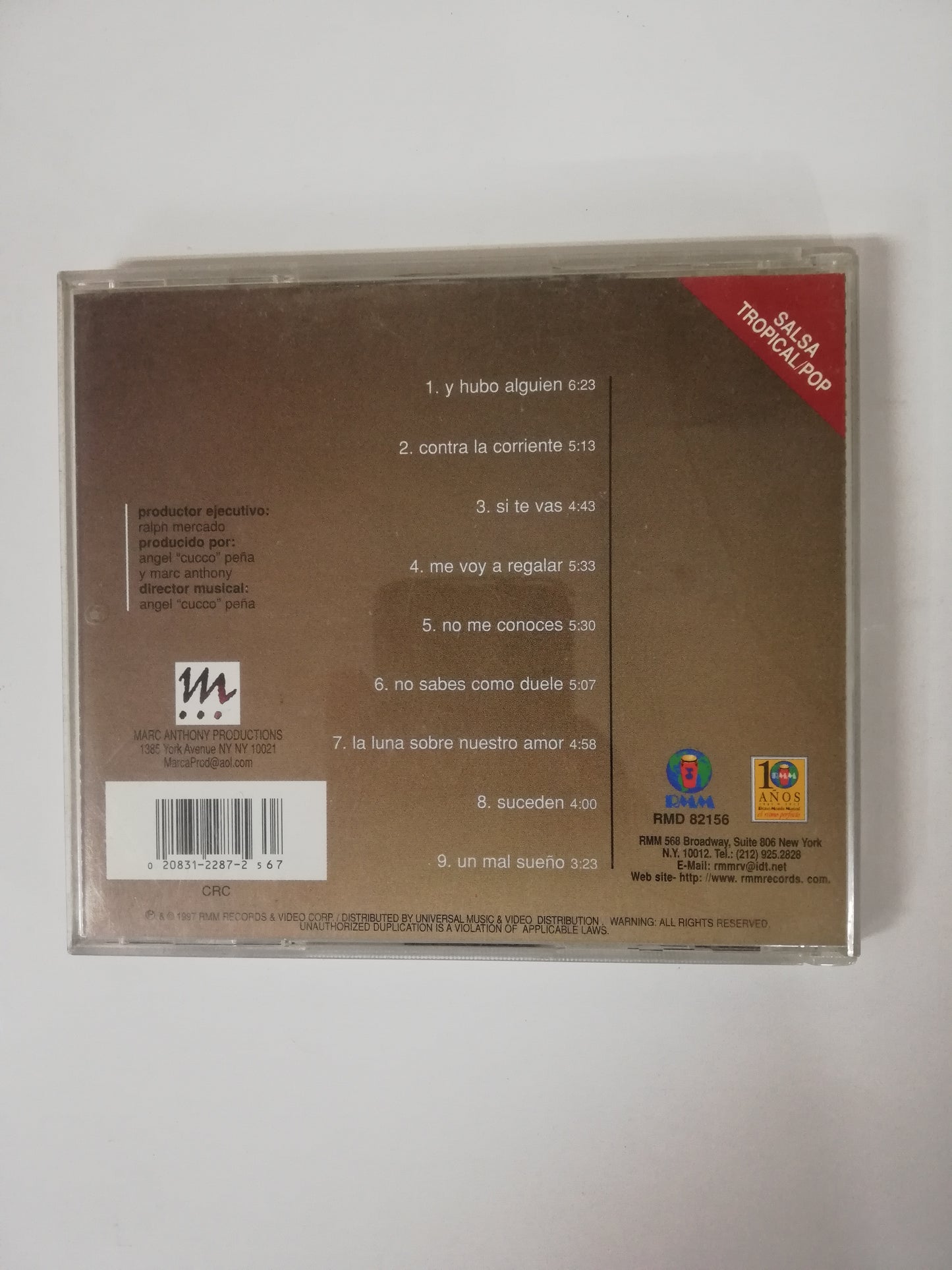 CD MARC ANTHONY - CONTRA LA CORRIENTE