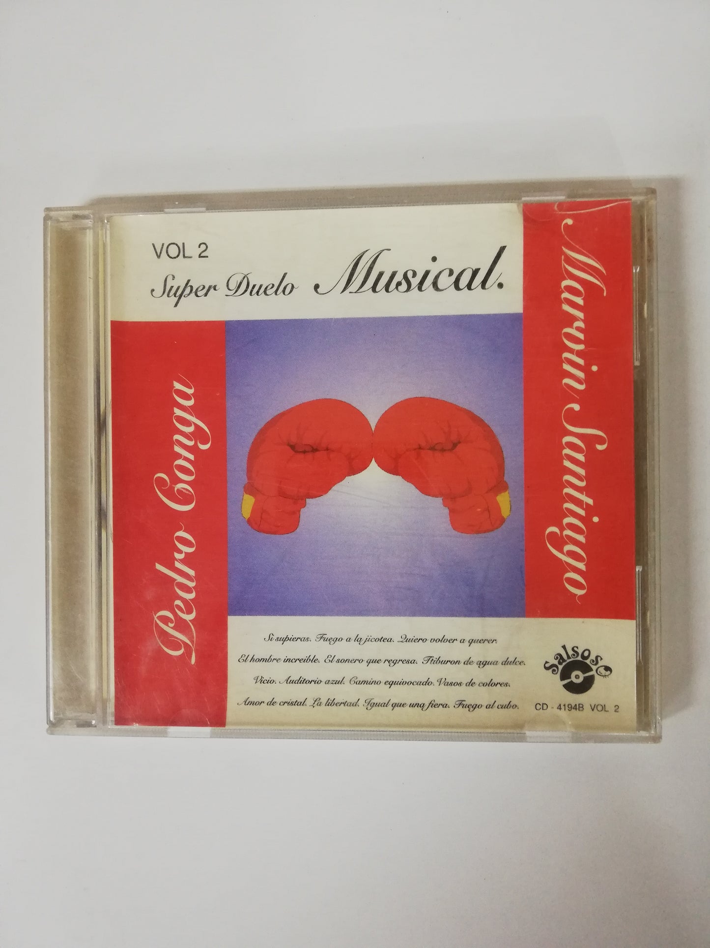 CD PEDRO CONGA / MARVIN SANTIAGO - SUPER DUELO MUSICAL VOL. 2