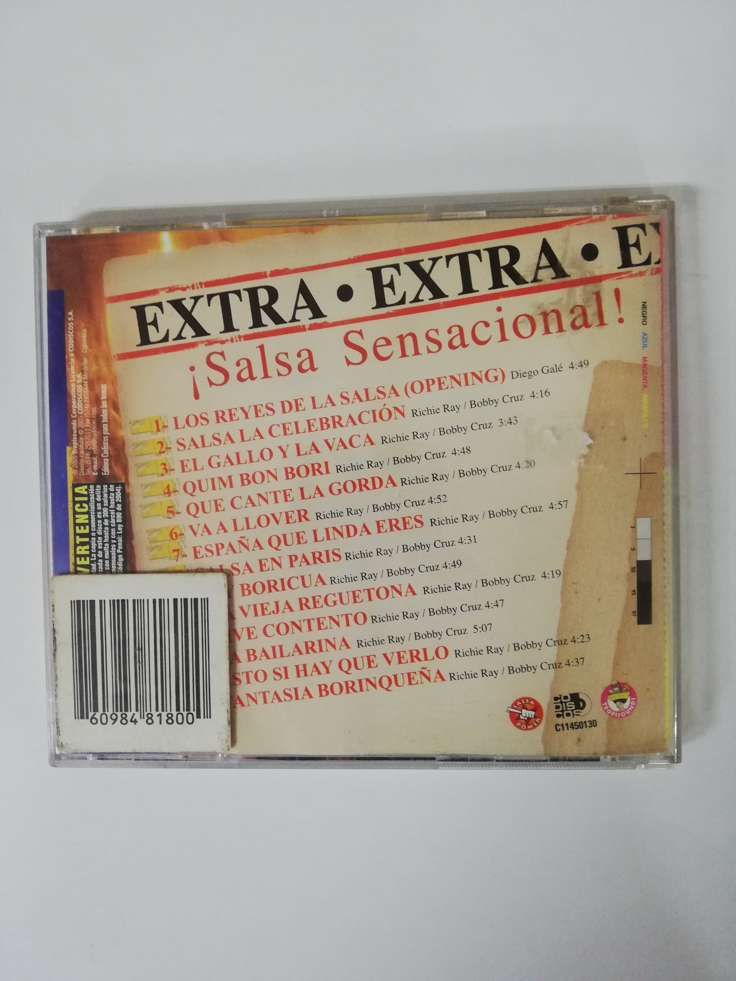 CD RICHIE RAY & BOBBY CRUZ - QUE VUELVA LA MÚSICA