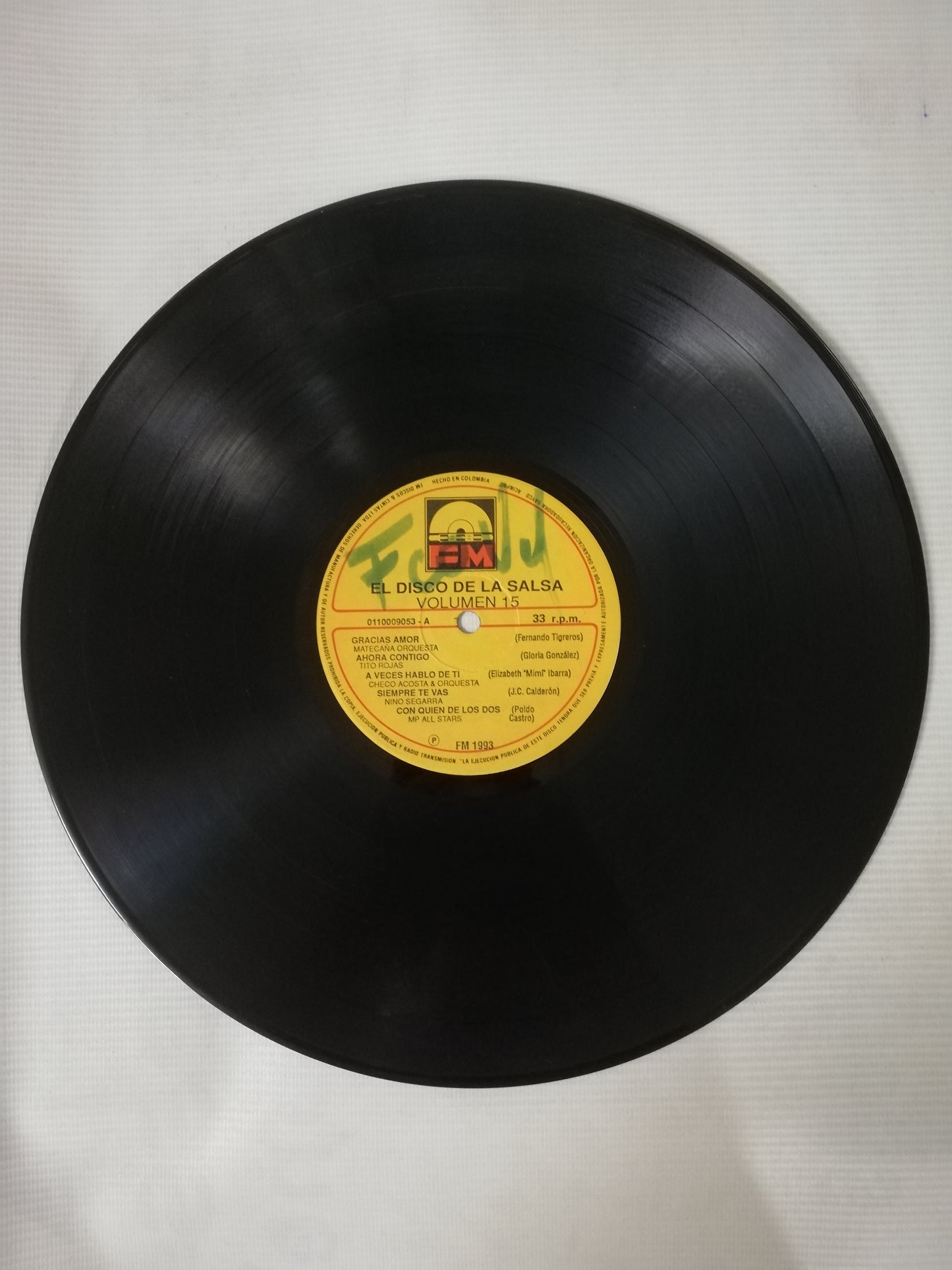 LP EL DISCO DE LA SALSA - EL DISCO DE LA SALSA VOL. 15