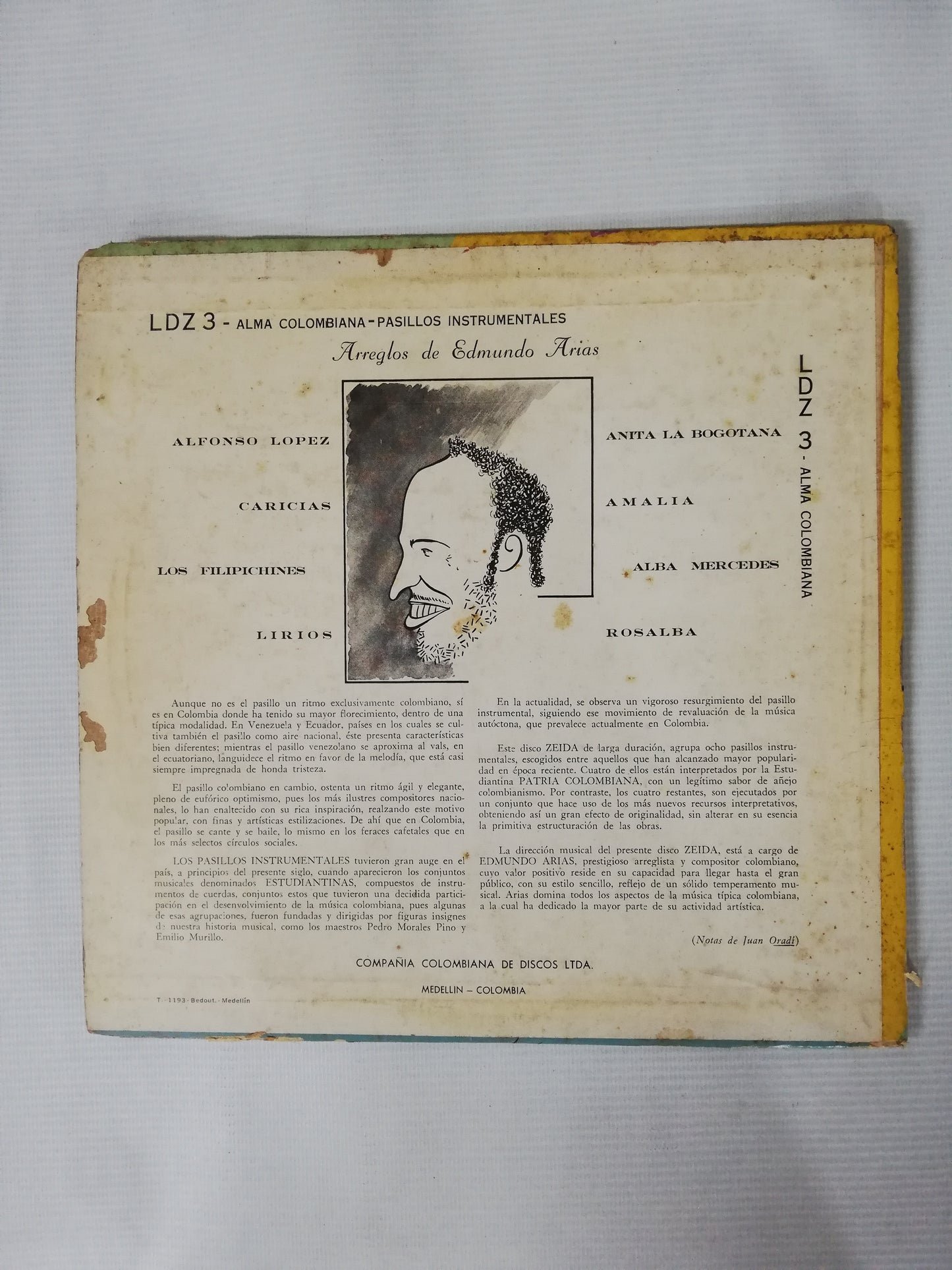 LP EDMUNDO ARIAS - ALMA COLOMBIANA - PASILLOS INSTRUMENTALES