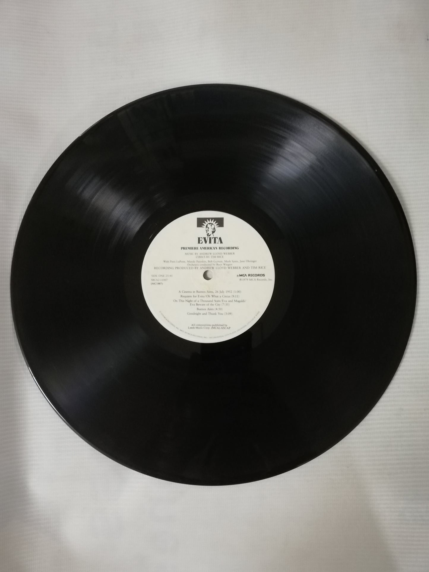 LP ANDREW LLOYD AND TIM RICE - EVITA - VINYL X 2