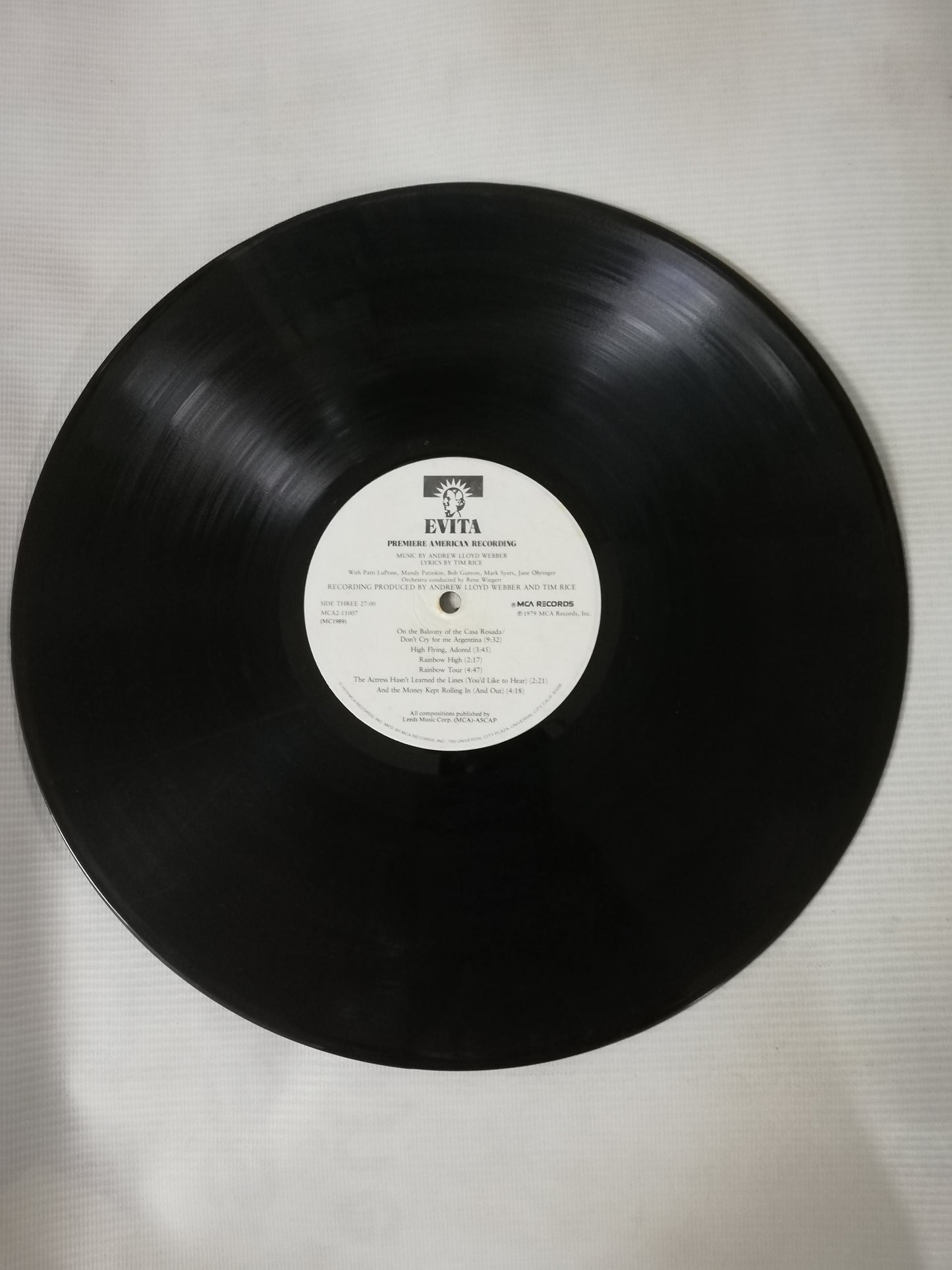 LP ANDREW LLOYD AND TIM RICE - EVITA - VINYL X 2