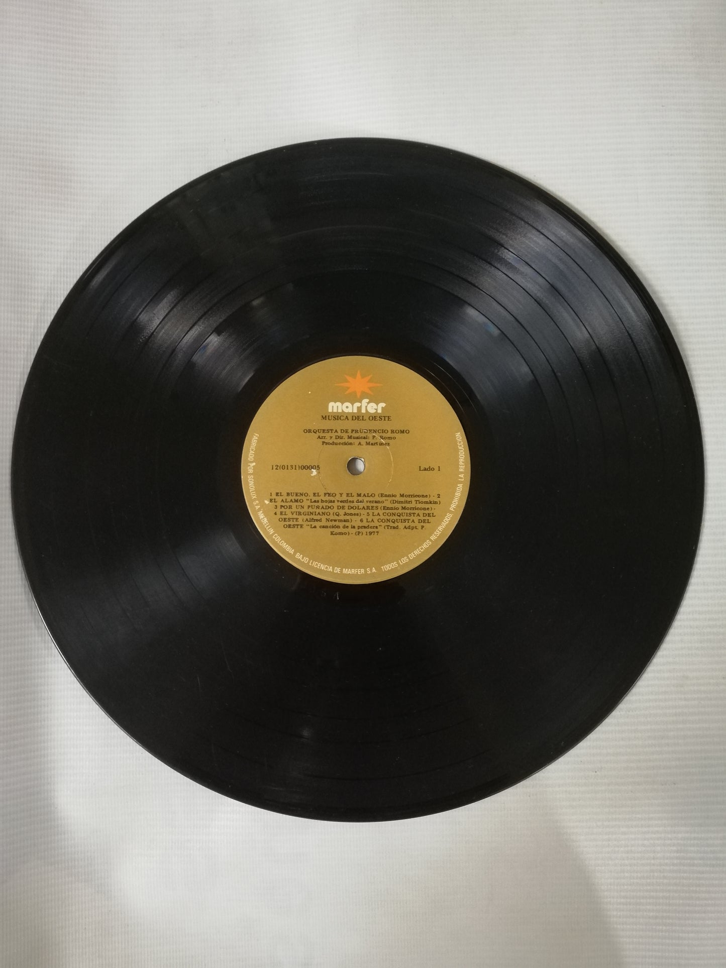 LP ORQUESTA DE PRUDENCIO ROMO - MÚSICA DEL OESTE