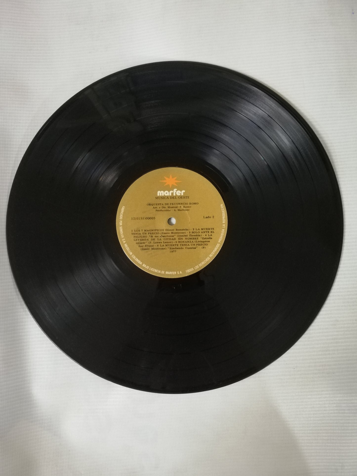 LP ORQUESTA DE PRUDENCIO ROMO - MÚSICA DEL OESTE