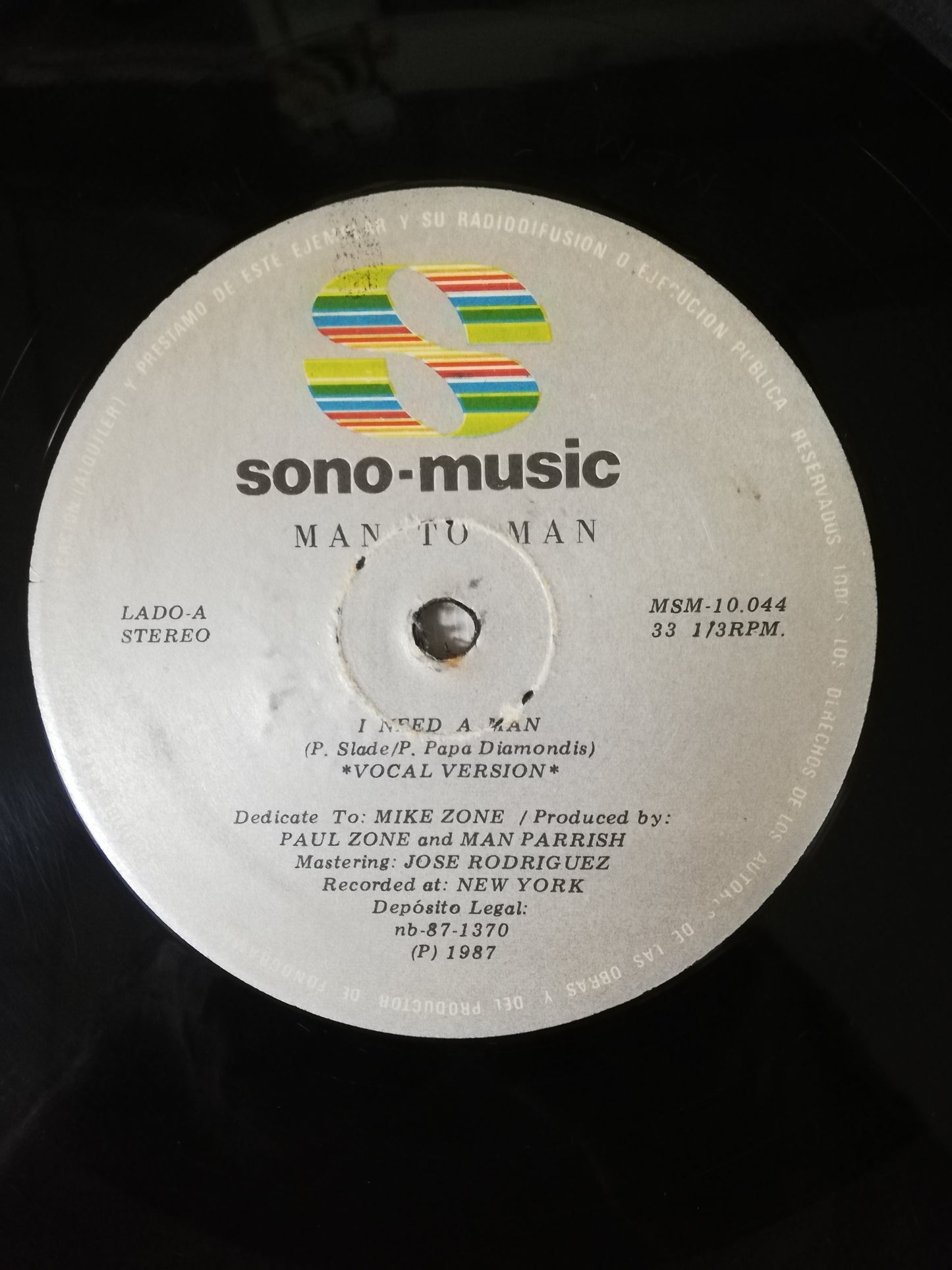 LP MAN TO MAN - I NEED A MAN