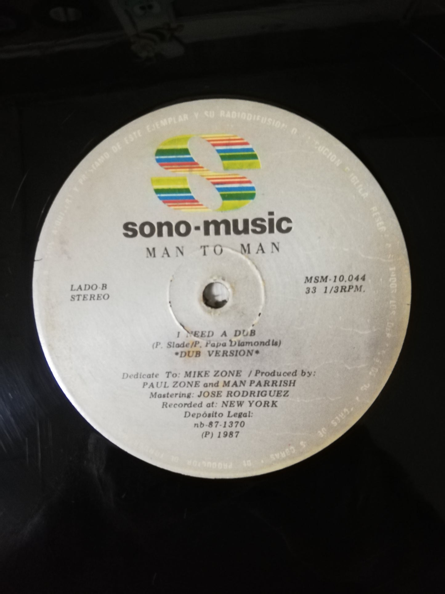 LP MAN TO MAN - I NEED A MAN