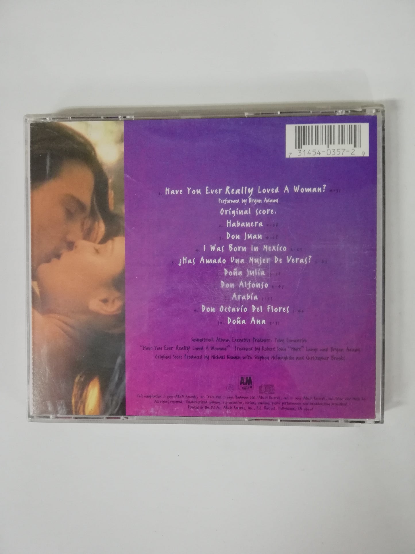 CD DON JUAN DE MARCO - MOTION PICTURE SOUNDTRACK