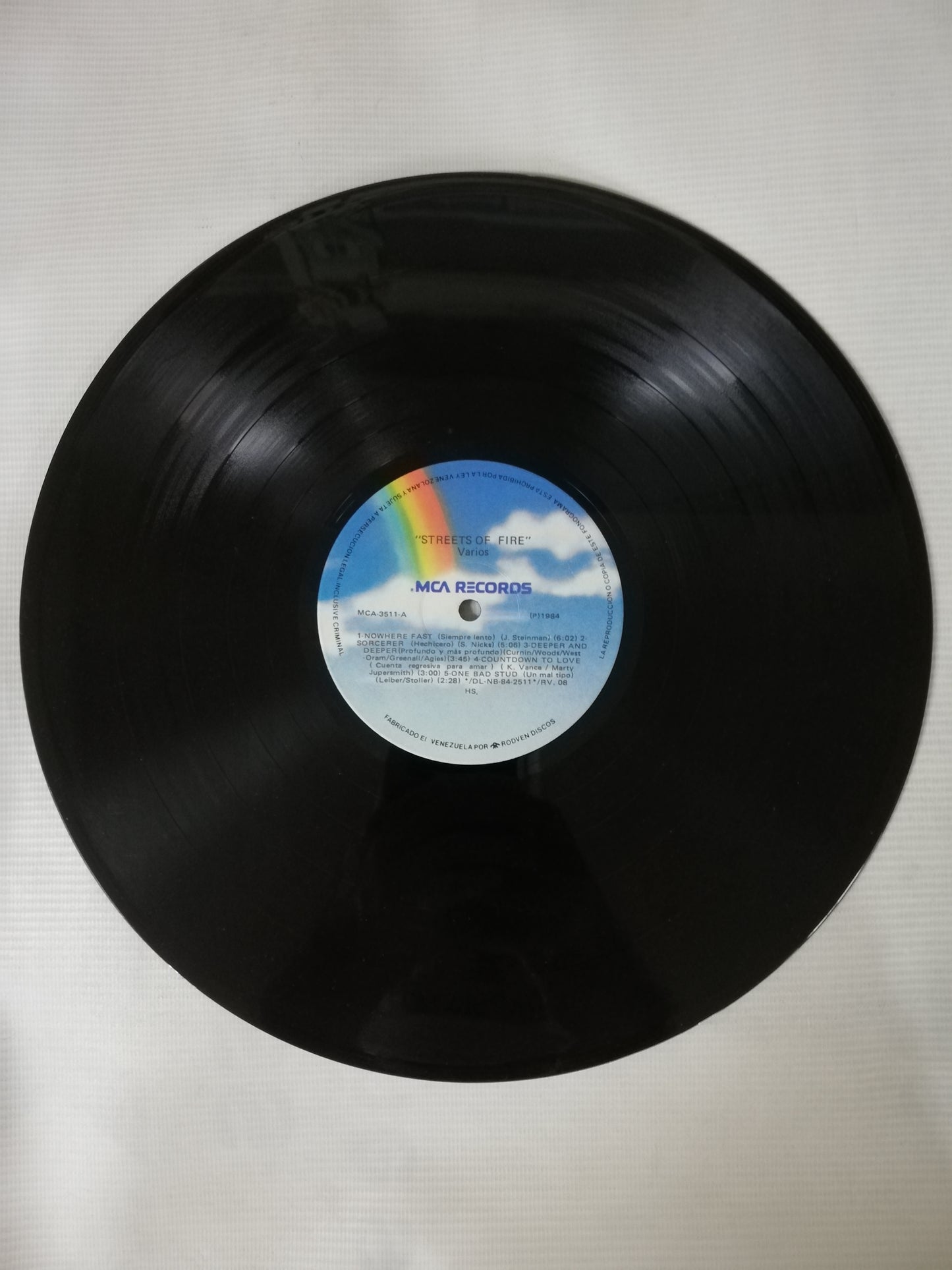 LP STREETS OF FIRE - MUSIC OF THE ORIGINAL MOTION PICTURE SOUNDTRACK