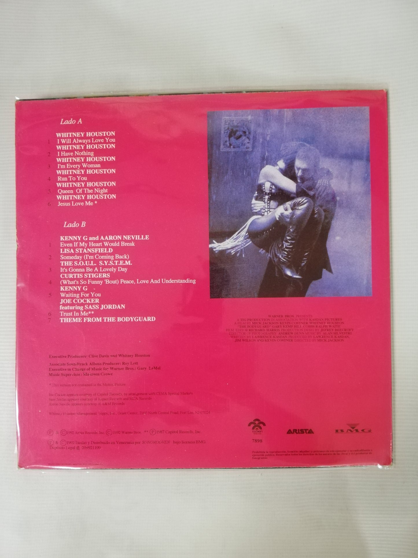 LP WHITNEY HOUSTON - THE BODYGUARD - ORIGINAL MOTION PICTURE SOUNDTRACK