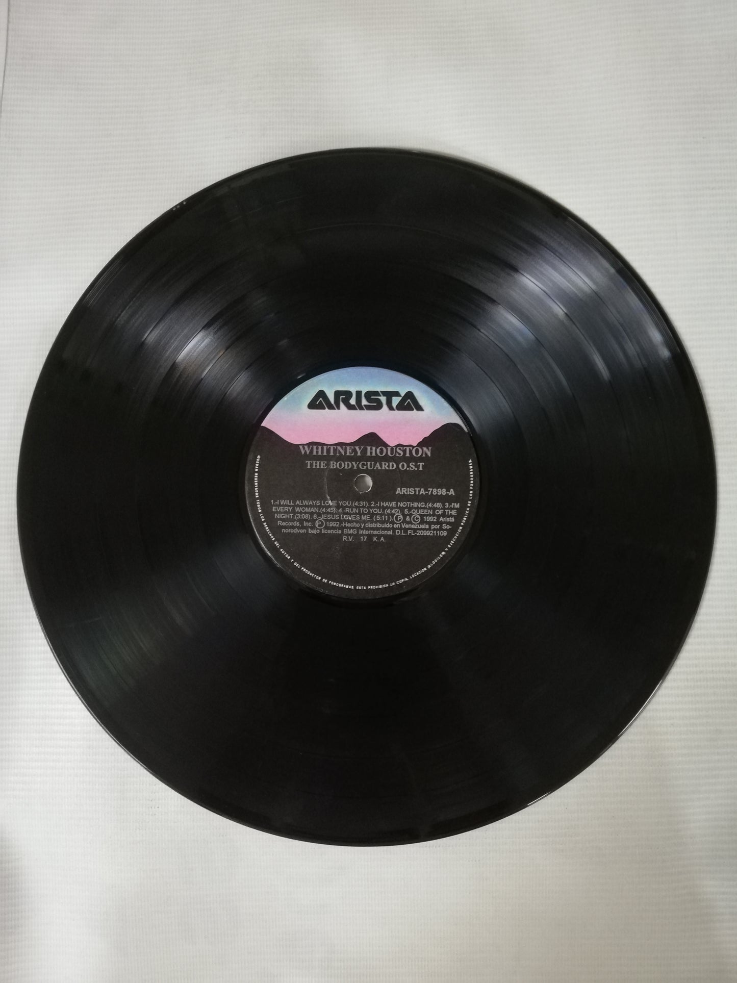 LP WHITNEY HOUSTON - THE BODYGUARD - ORIGINAL MOTION PICTURE SOUNDTRACK