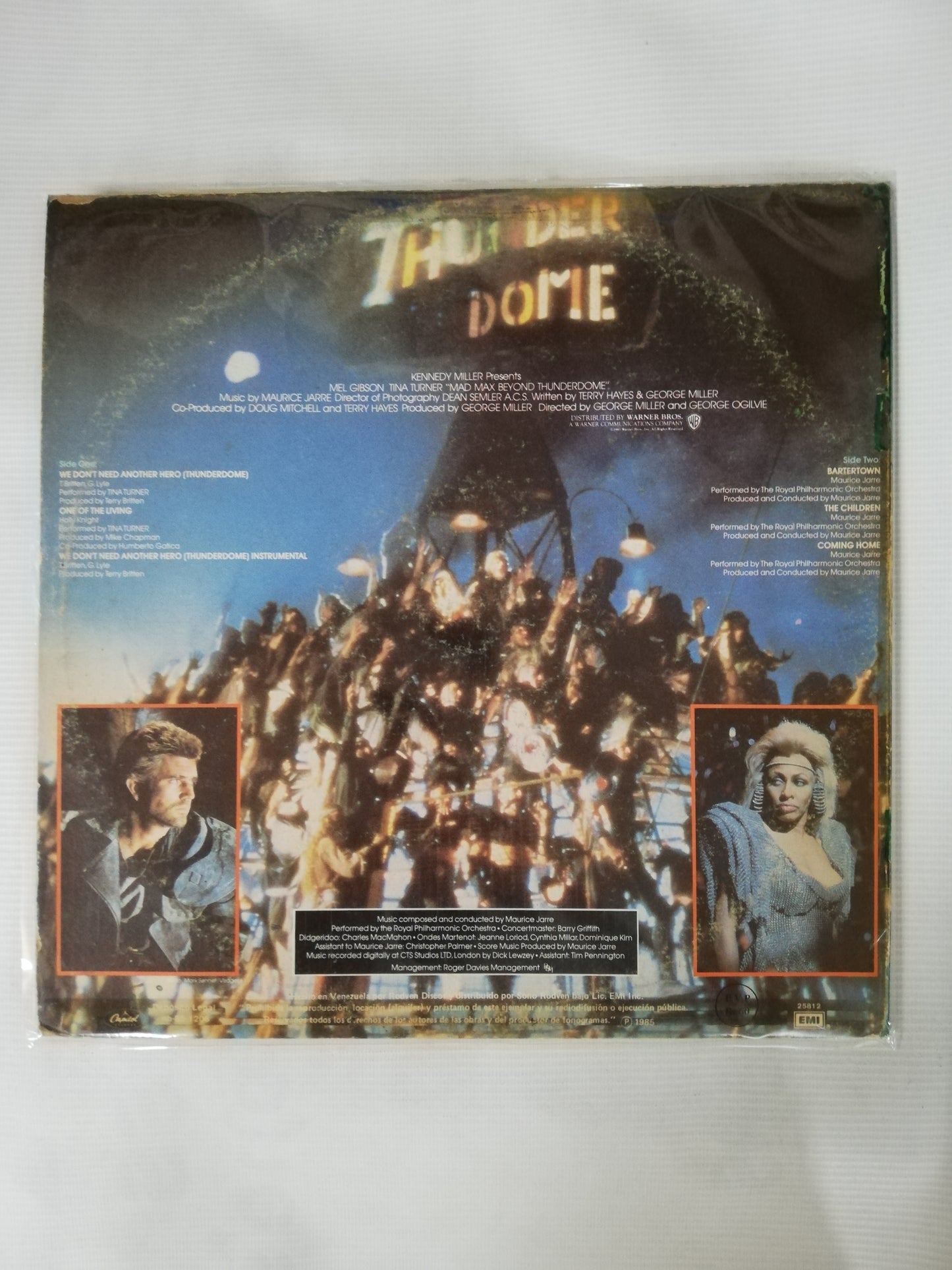 LP MAD MAX BEYOND THUNDERDOME - ORIGINAL MOTION PICTURE SOUNDTRACK