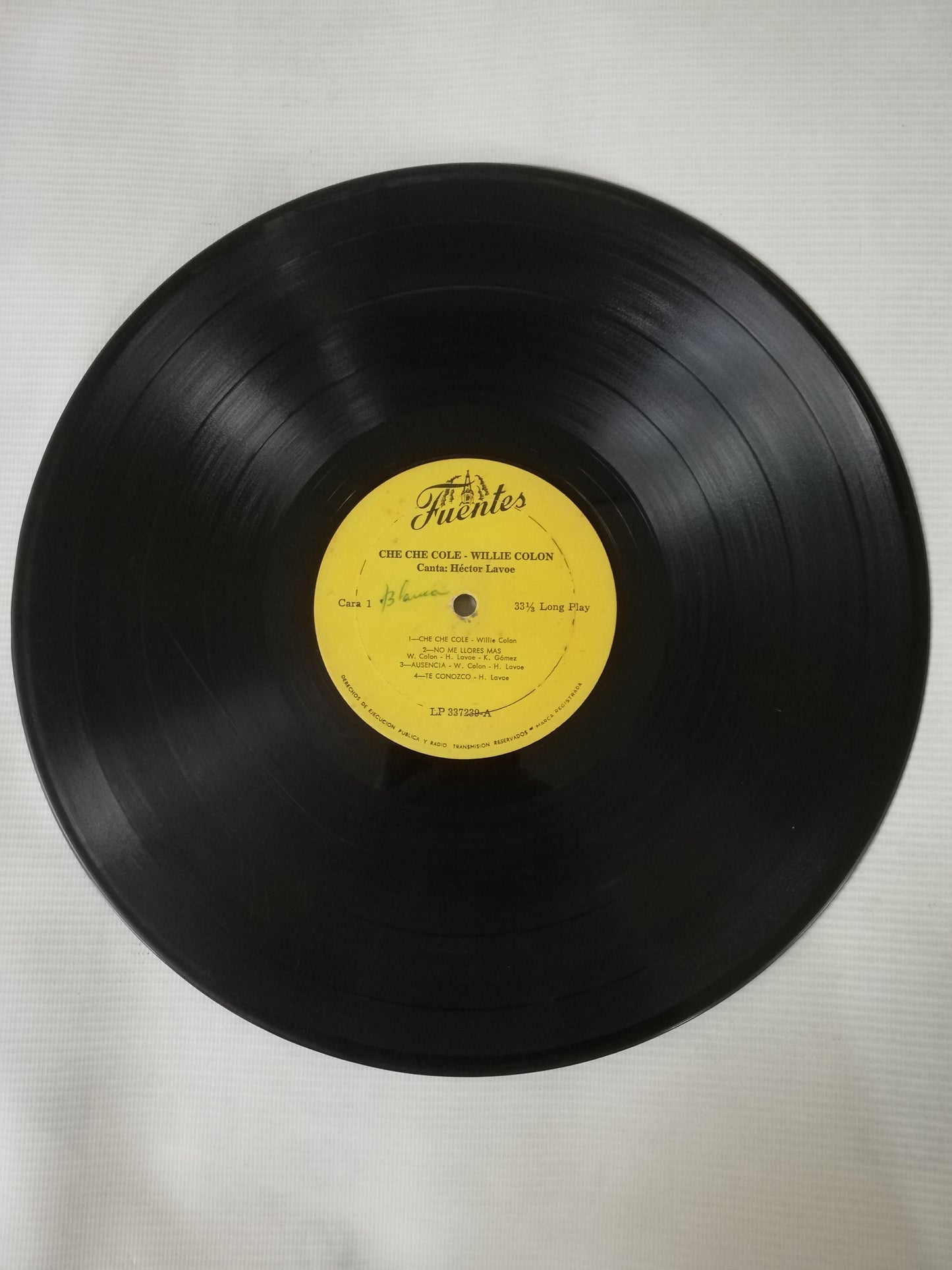 LP WILLIE COLÓN - CANTA: HECTOR LAVOE - CHE CHE COLE