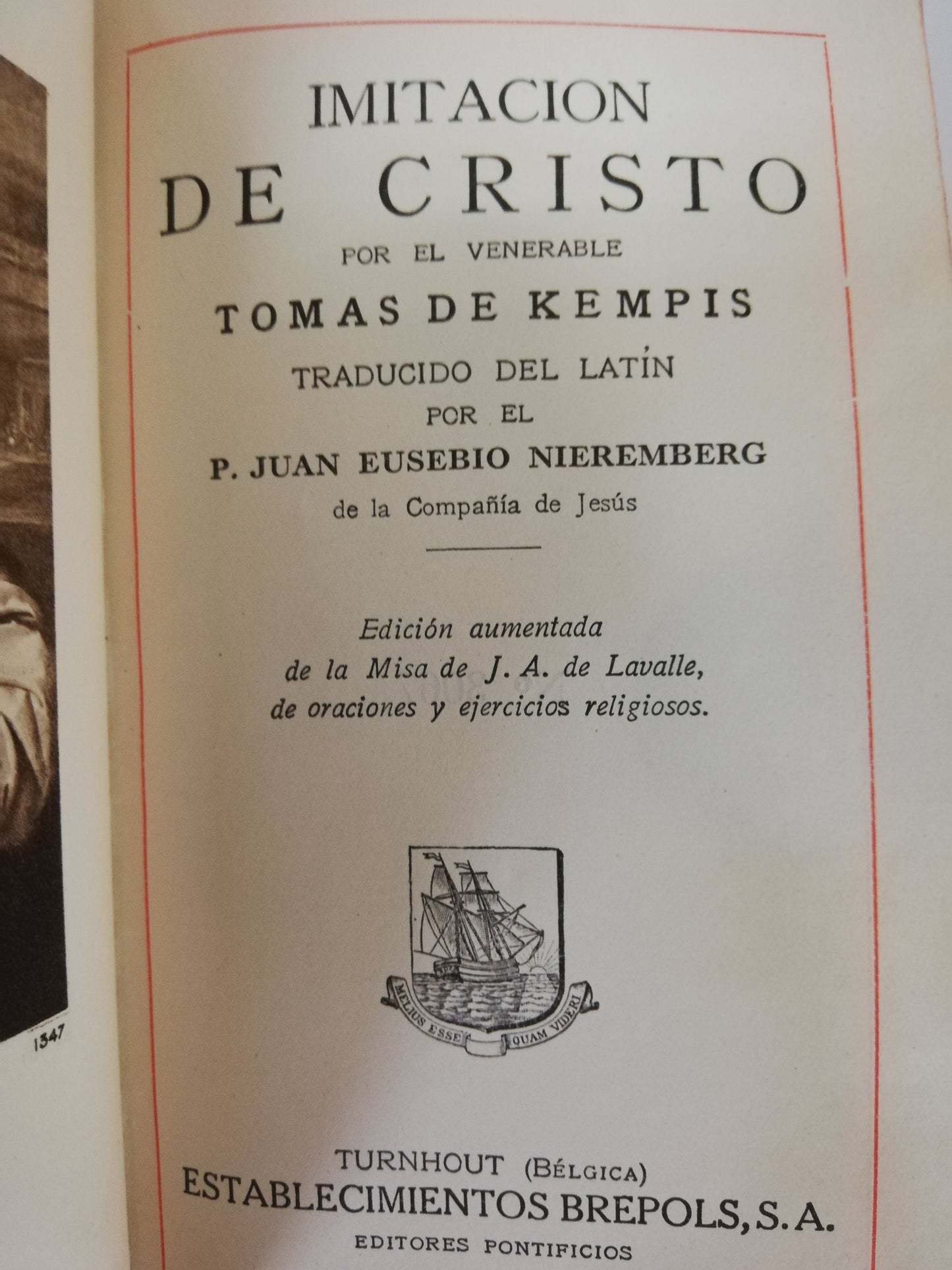 IMITACIÓN DE CRISTO - TOMAS DE KEMPIS
