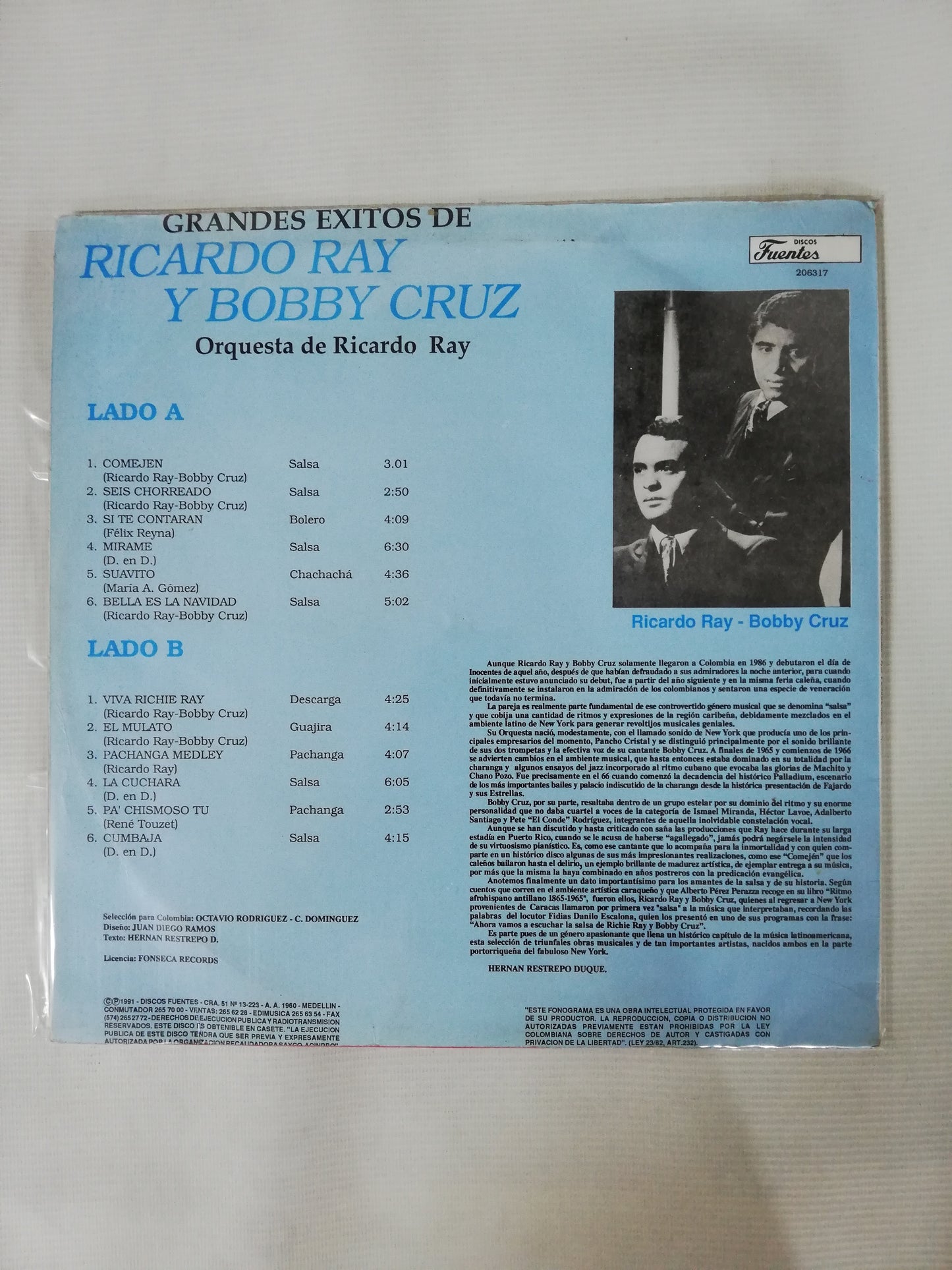 LP RICARDO RAY Y BOBBY CRUZ - GRANDES EXITOS