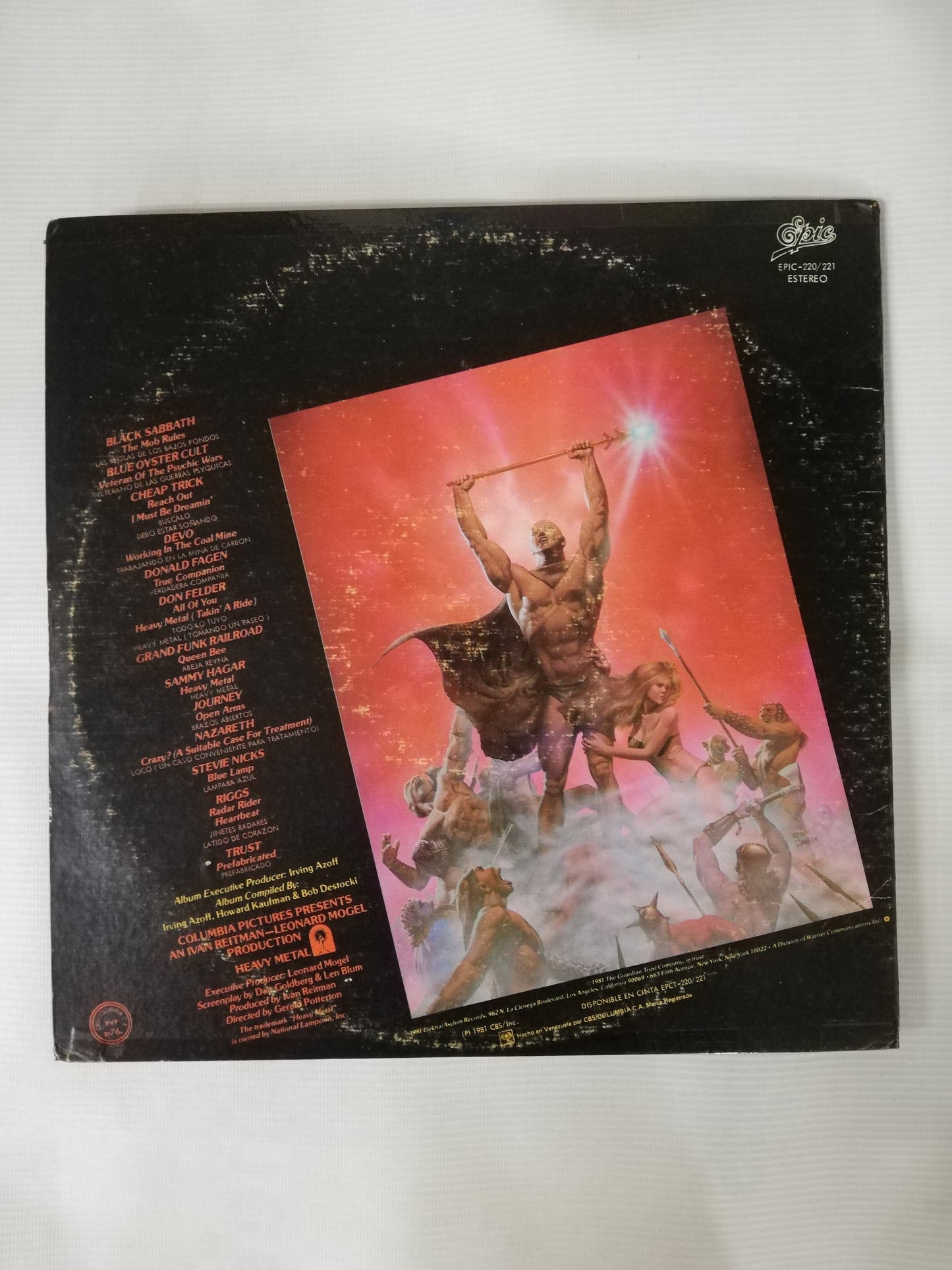 LP HEAVY METAL - MUSIC FROM THE MOTION PICTURE - VINYL X 2