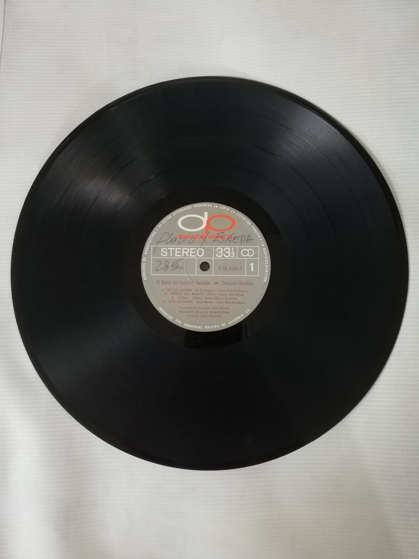 LP CONJUNTO CANDELA 86 - LITA BRANDA - MIGUEL QUINTANA Y LUIS "EL TIRANO" RODRIGUEZ - EL SABOR DEL CONJUNTO CANDELA 86