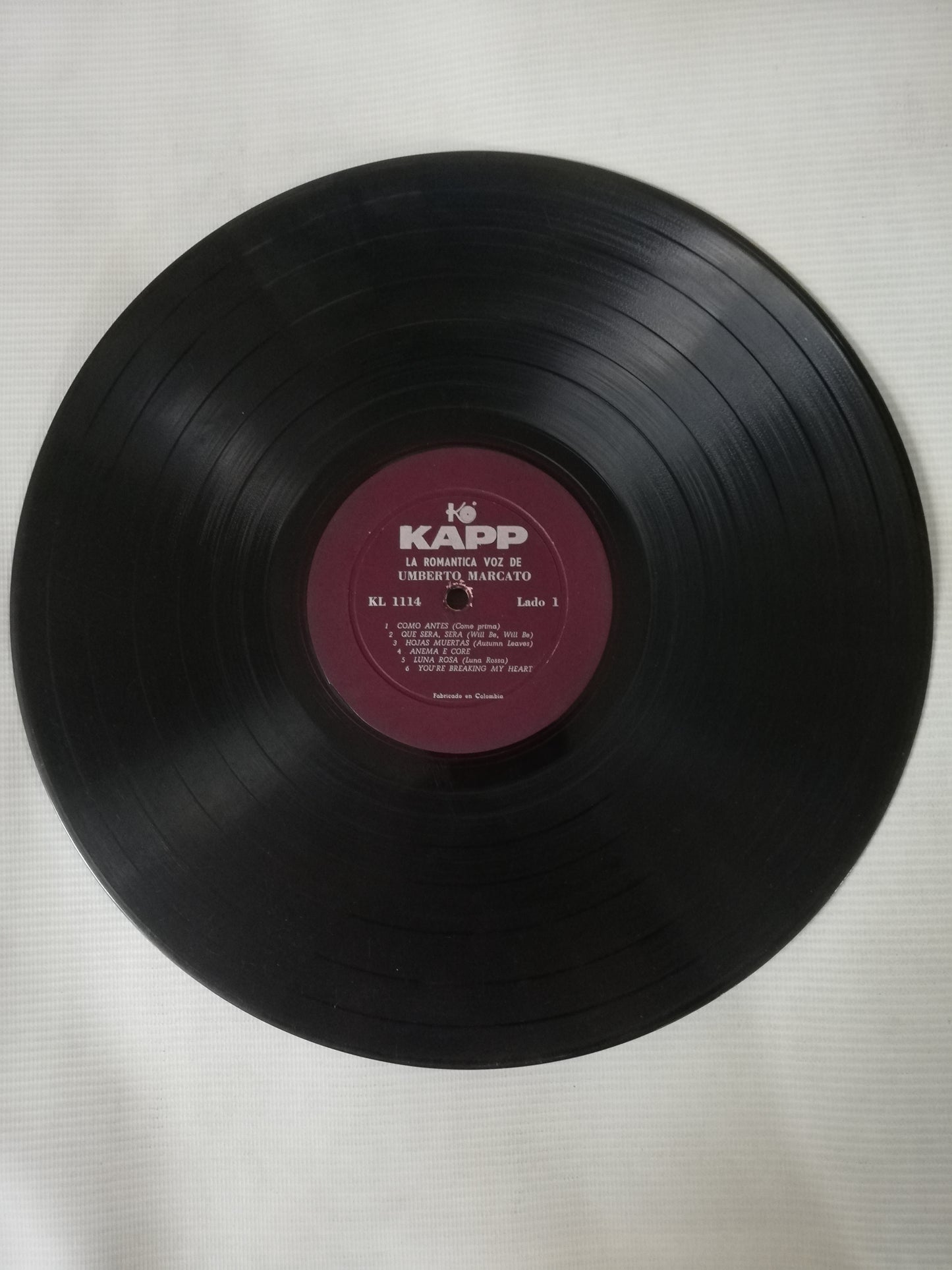 LP UMBERTO MARCATO - THE ROMANTIC VOICE OF UMBERTO MARCATO