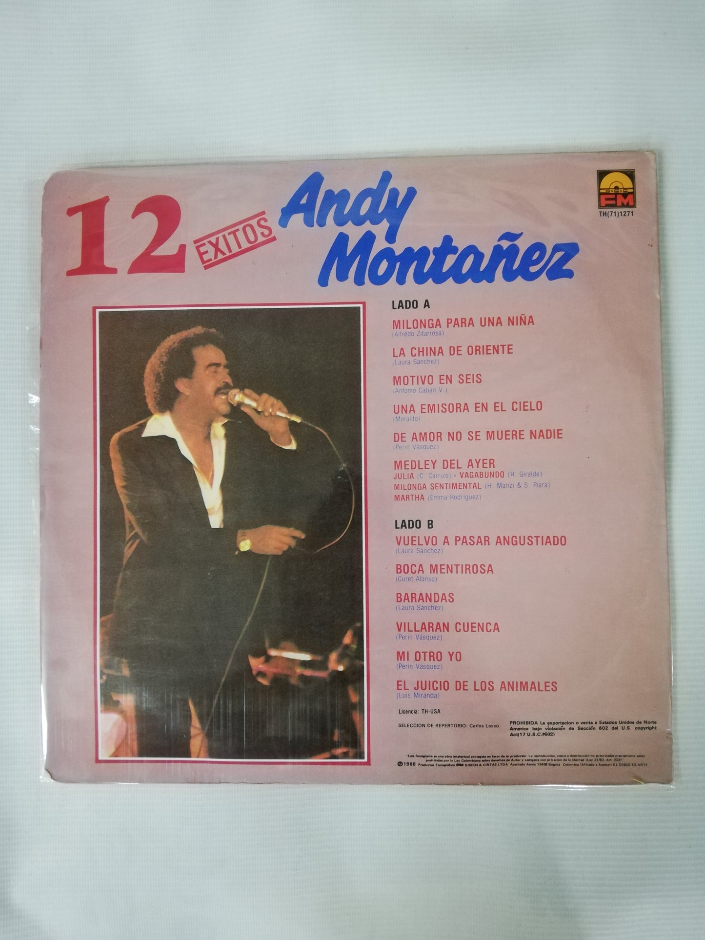 LP ANDY MONTAÑEZ - 12 EXITOS