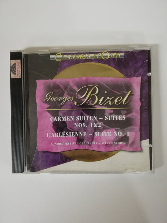 CD GEORGES BIZET - CARMEN SUITEN - SUITES No. 1 & 2 - L´ ARLÉSIENNE - SUITE No. 1 - LONDON FESTIVAL ORCHESTRA CONDUCTED: ALFRED SCHOLZ
