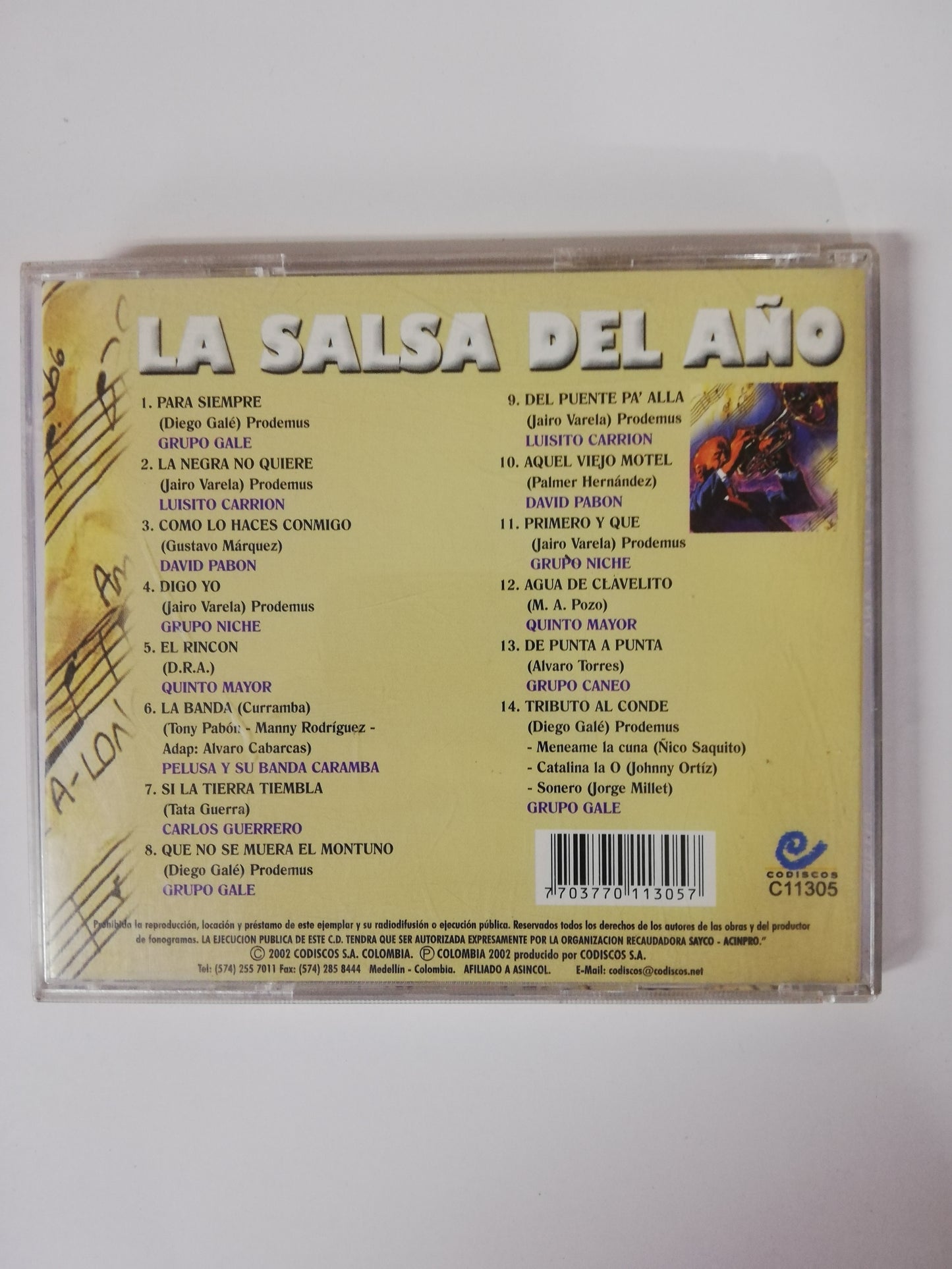 CD LA SALSA DEL AÑO - VARIOS INTÉRPRETES