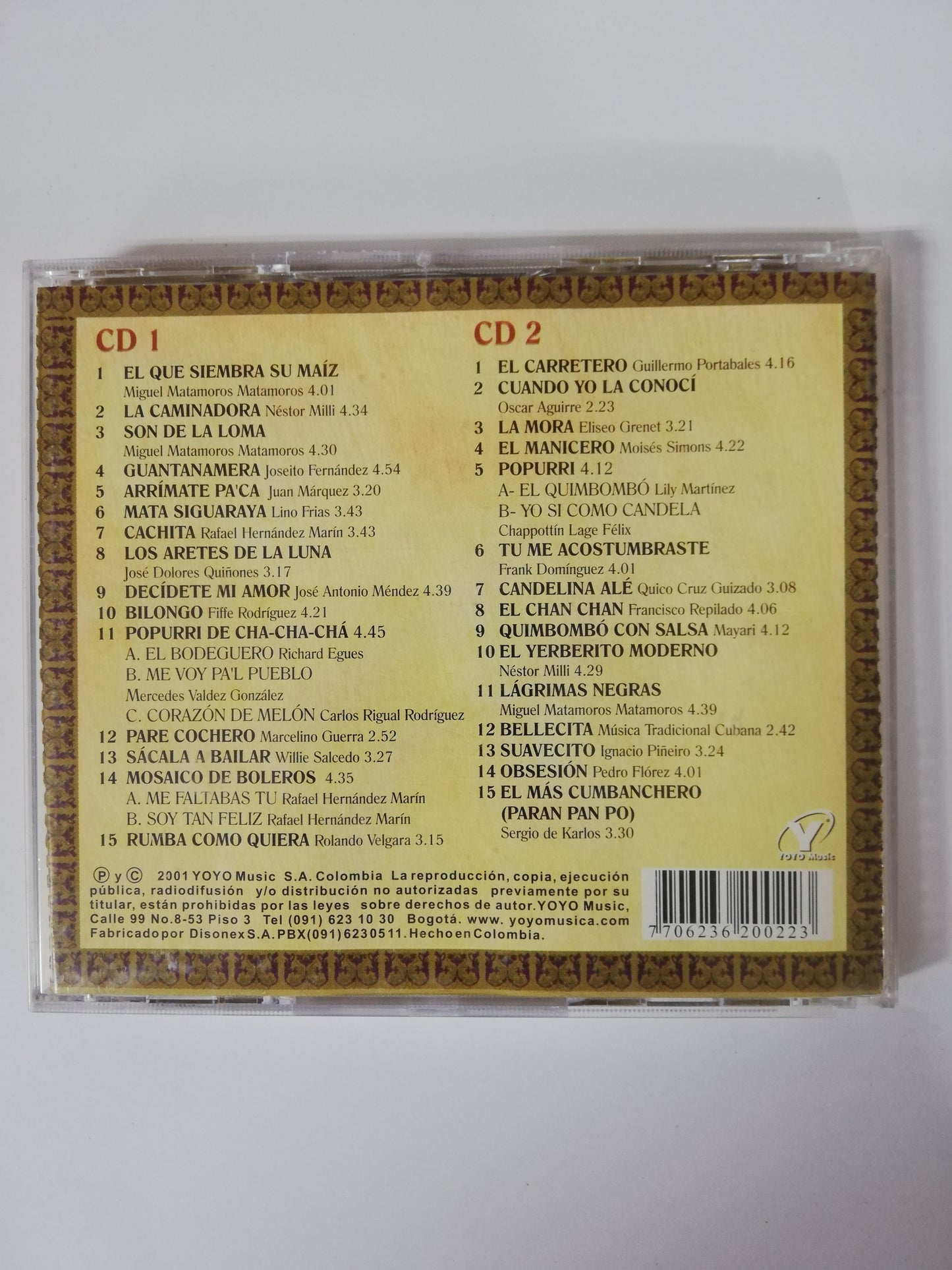 CD LOS CUATRO DE BELÉN - LOS 30 GRANDES EXITOS DE LA MÚSICA CUBANA - CD X 2