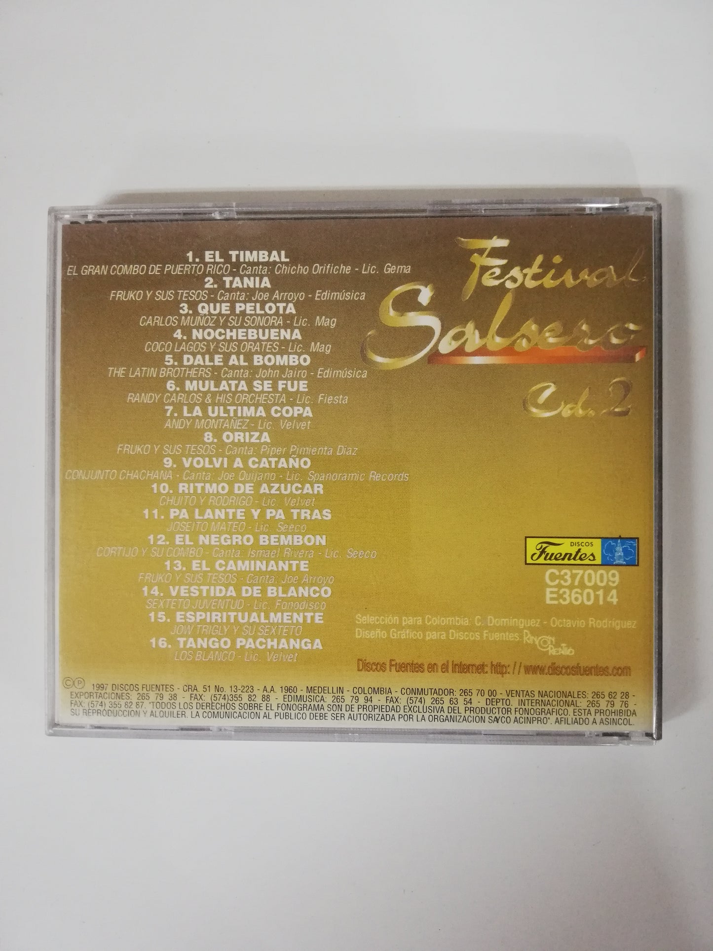 CD FESTIVAL SALSERO - VARIOS INTÉRPRETES - CD X 3