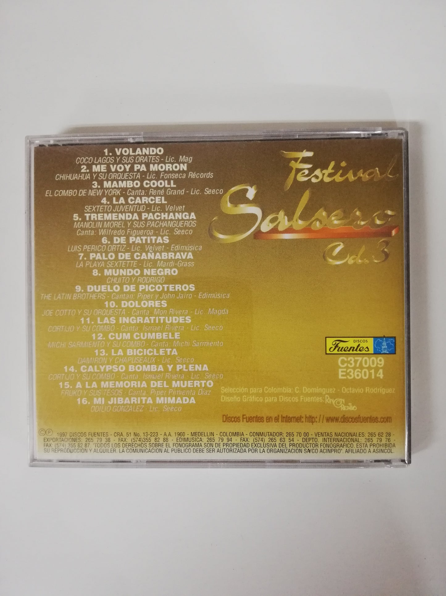 CD FESTIVAL SALSERO - VARIOS INTÉRPRETES - CD X 3