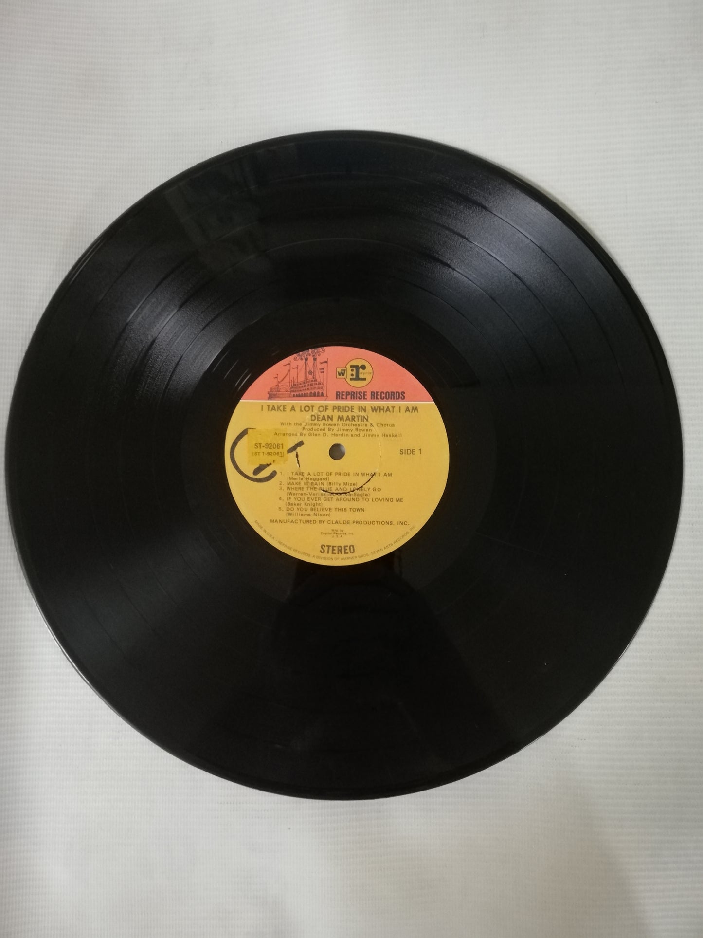 LP DEAN MARTIN - I TAKE A LOT OF PRIDE IN WHAT I AM