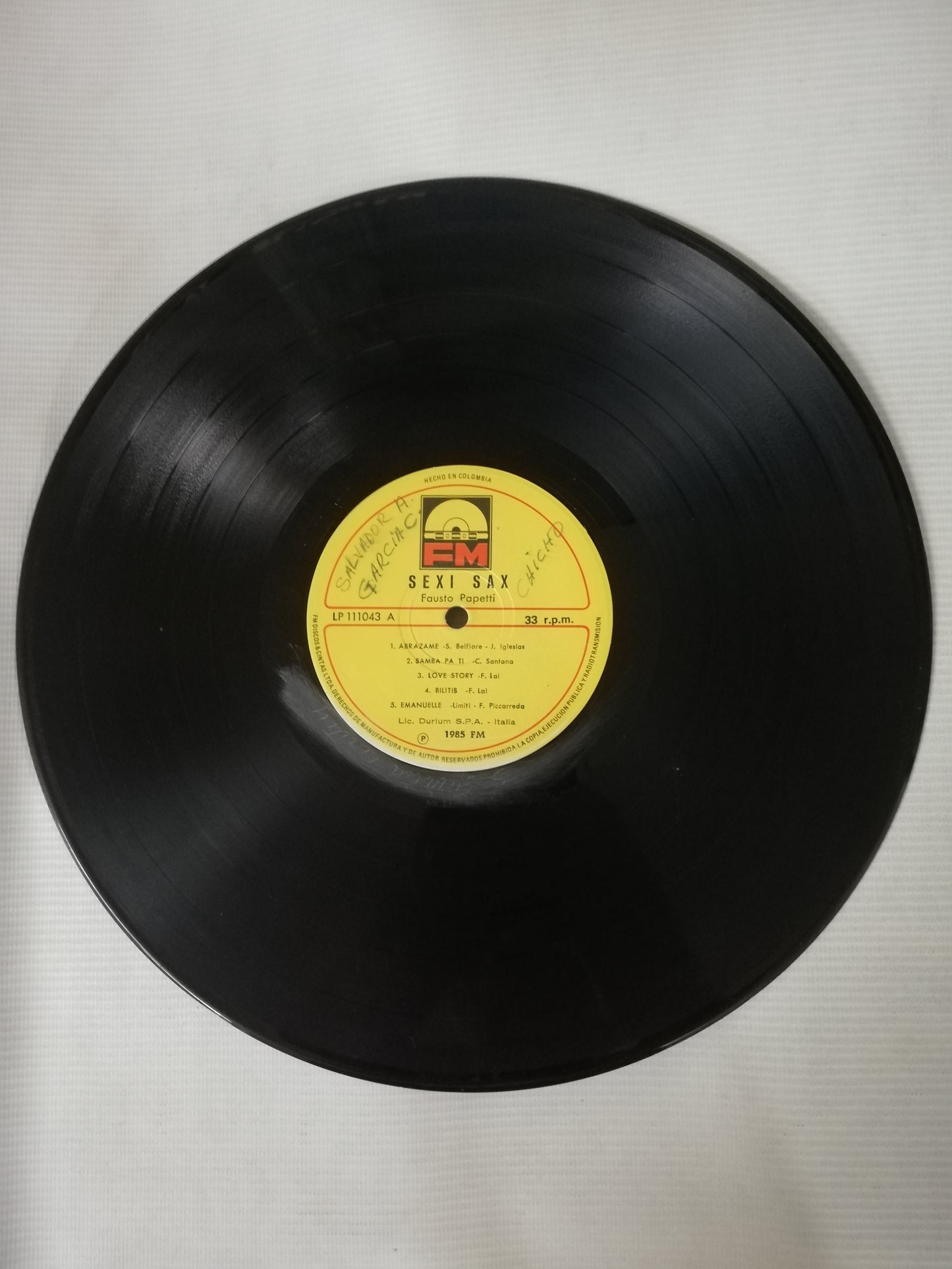 LP FAUSTO PAPETTI - SEXI - SAX