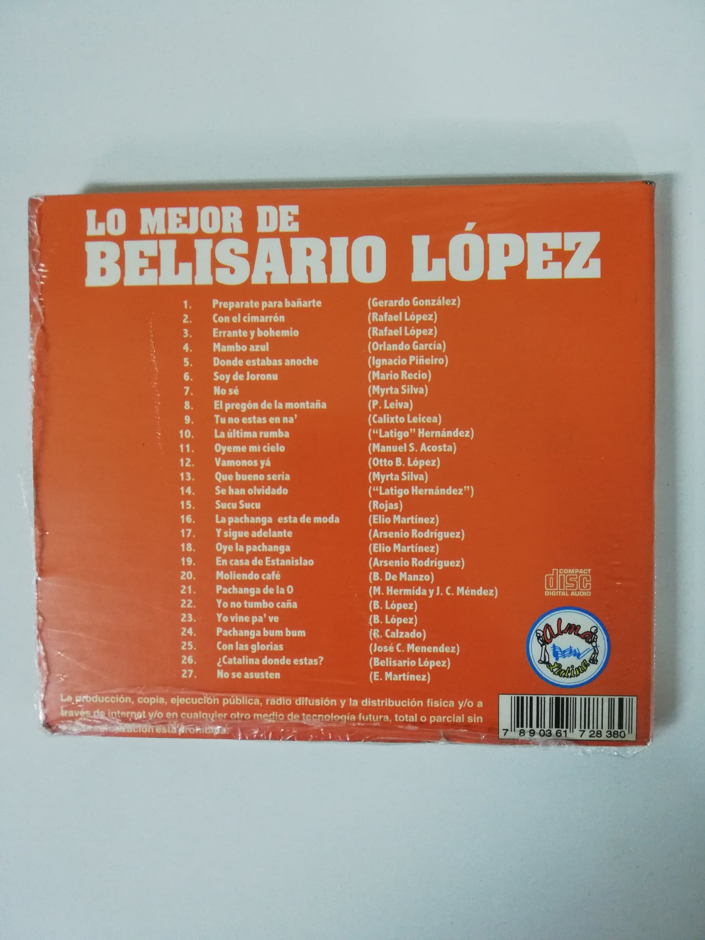 CD BELISARIO LOPEZ - LO MEJOR DE BELISARIO LOPEZ - PRUEBA MI SAZÓN
