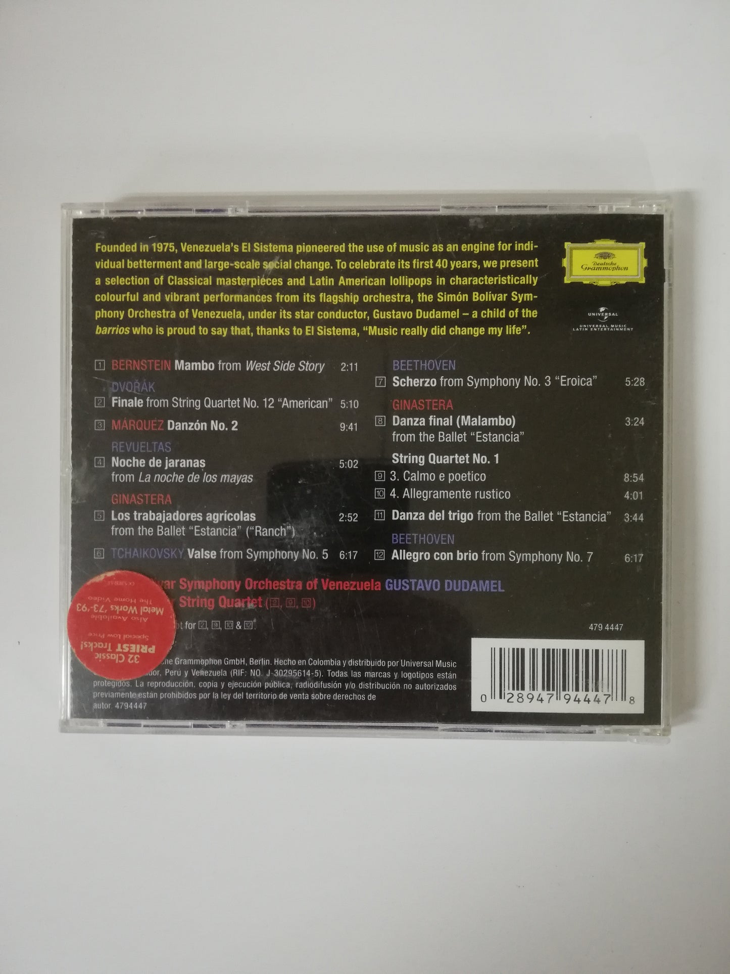 CD GUSTAVO DUDAMEL & SIMON BOLIVAR SYMPHONY ORCHESTRA OF VENEZUELA - EL SISTEMA 40 A CELEBRRATION