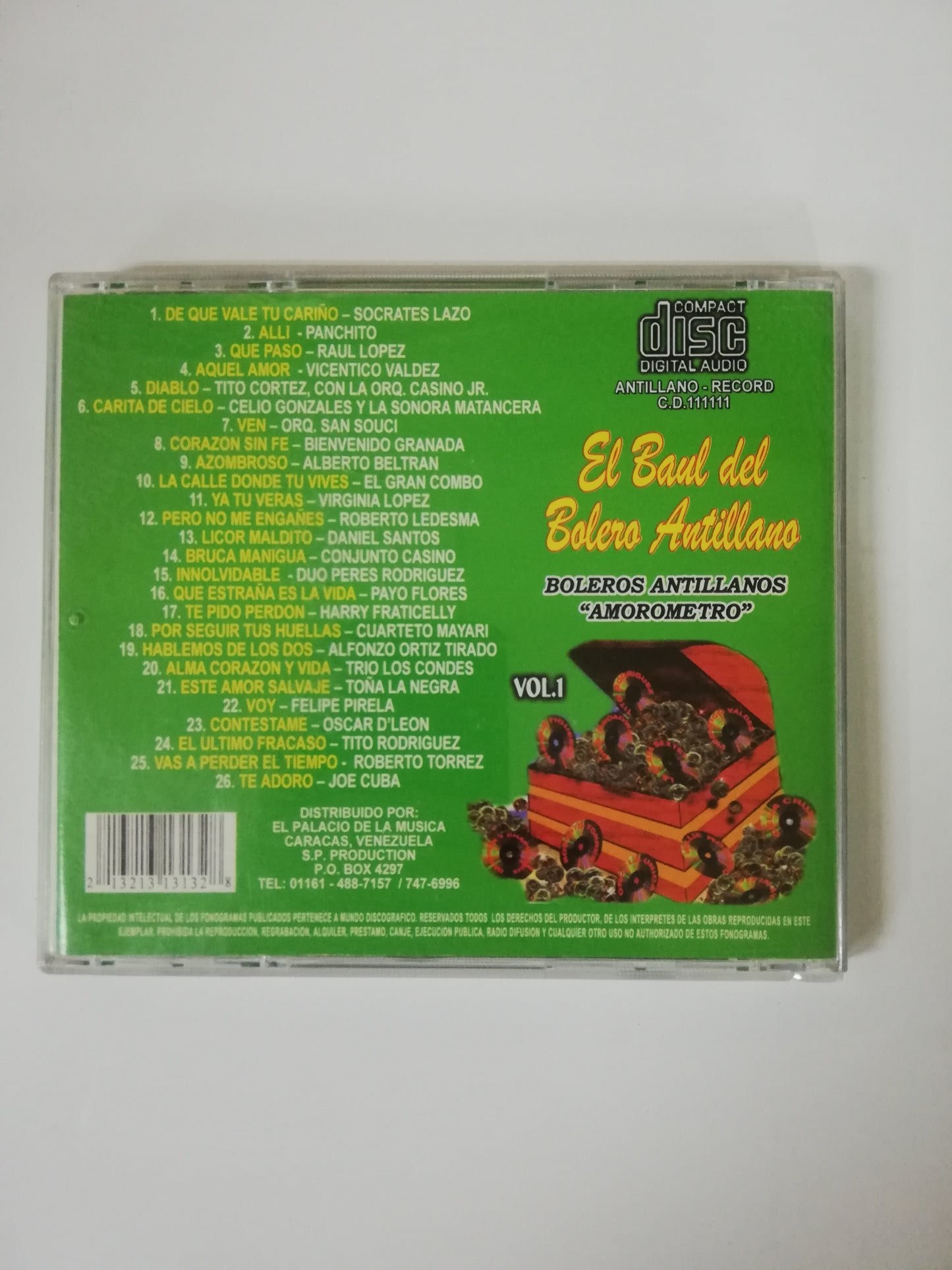 CD EL BAUL DEL BOLERO ANTILLANO - EL BAUL DEL BOLERO ANTILLANO VOL. 1