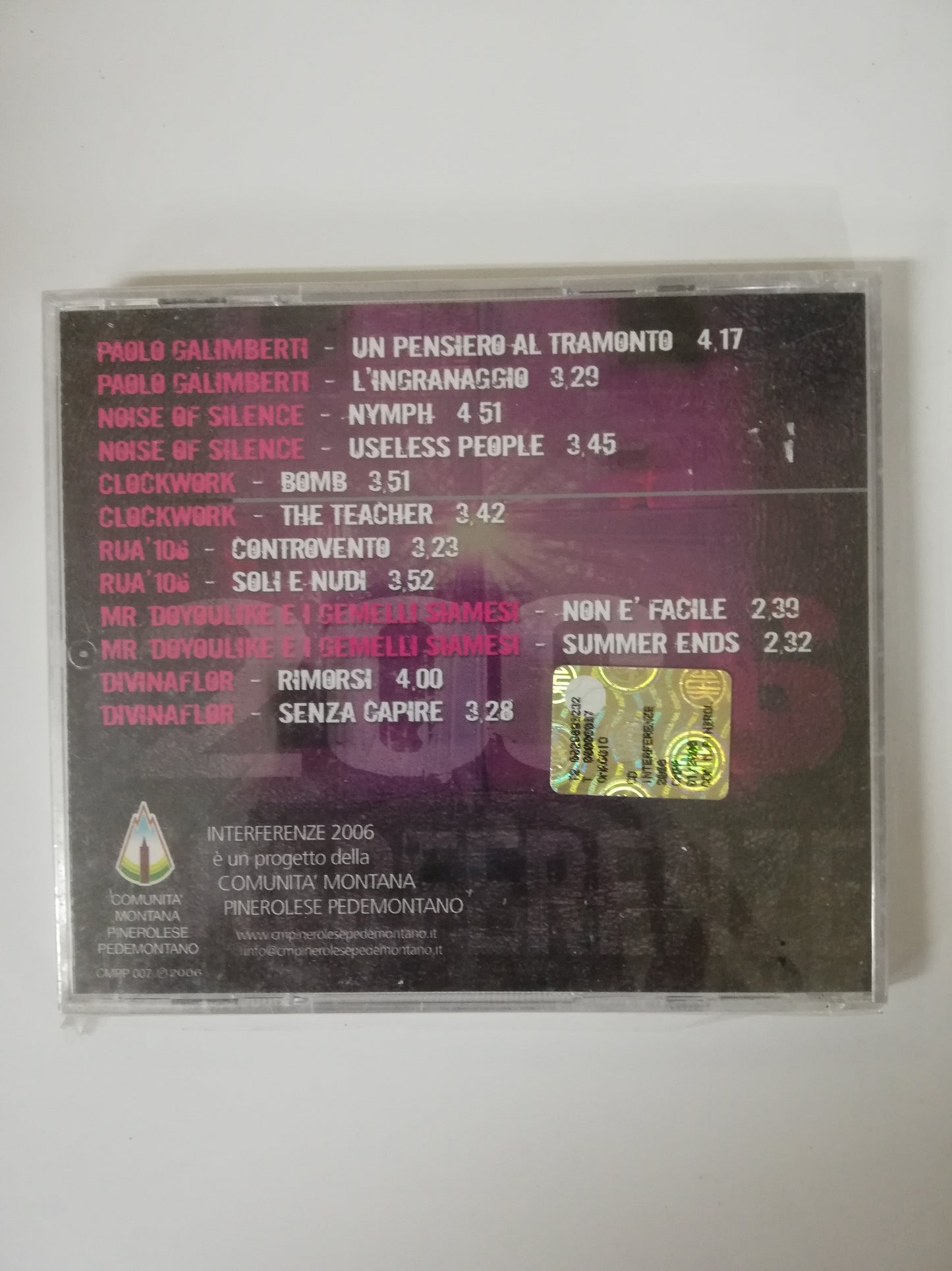 CD INTERFERENZE 2006 - 4to. FESTIVA DE GRUPP SPONTANE DEL PINEROLESE