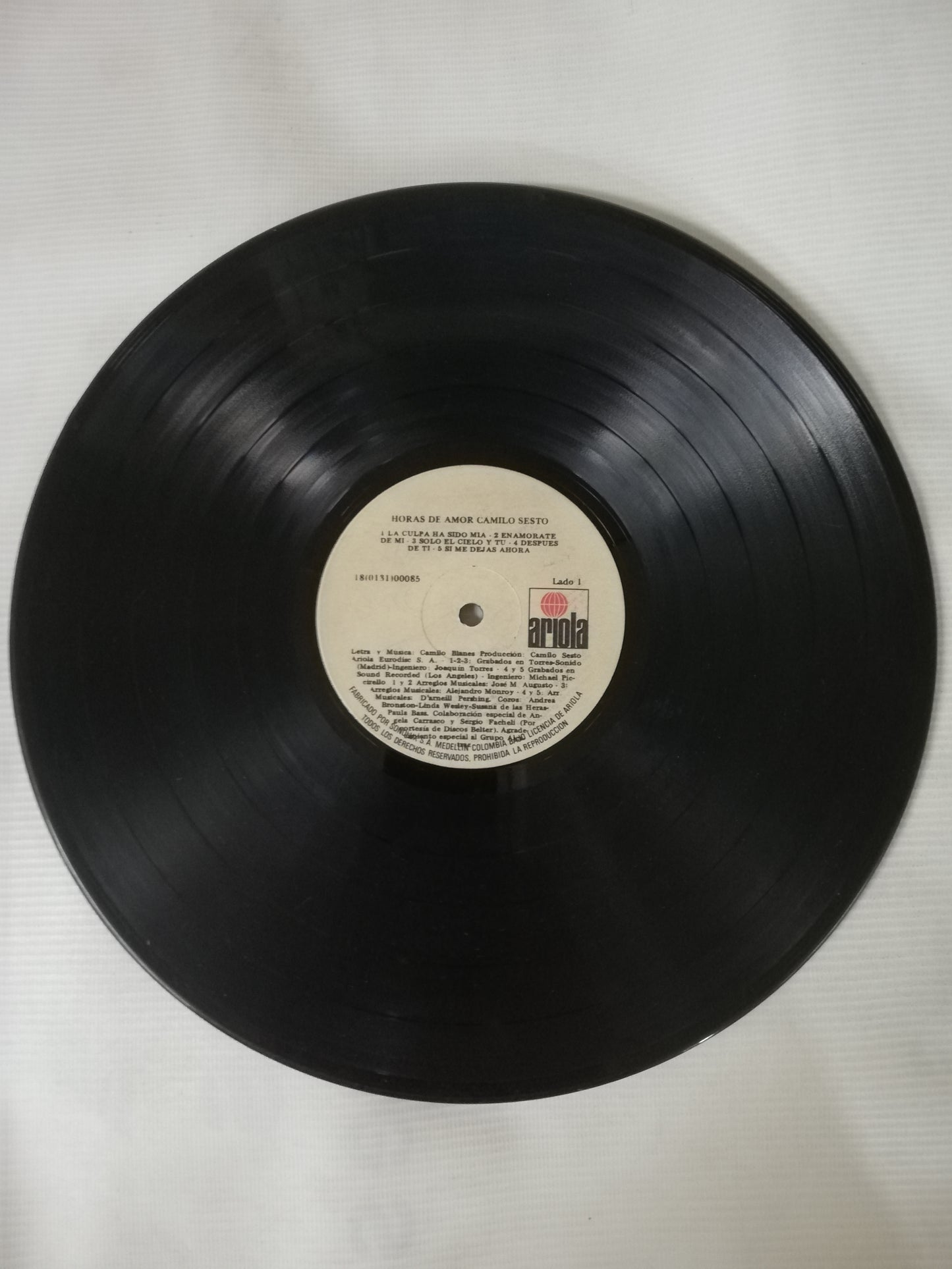 LP CAMILO SESTO - HORAS DE AMOR