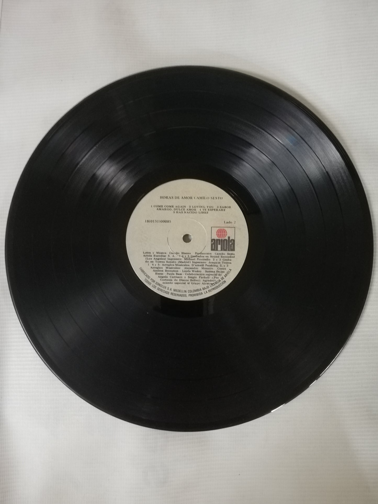 LP CAMILO SESTO - HORAS DE AMOR