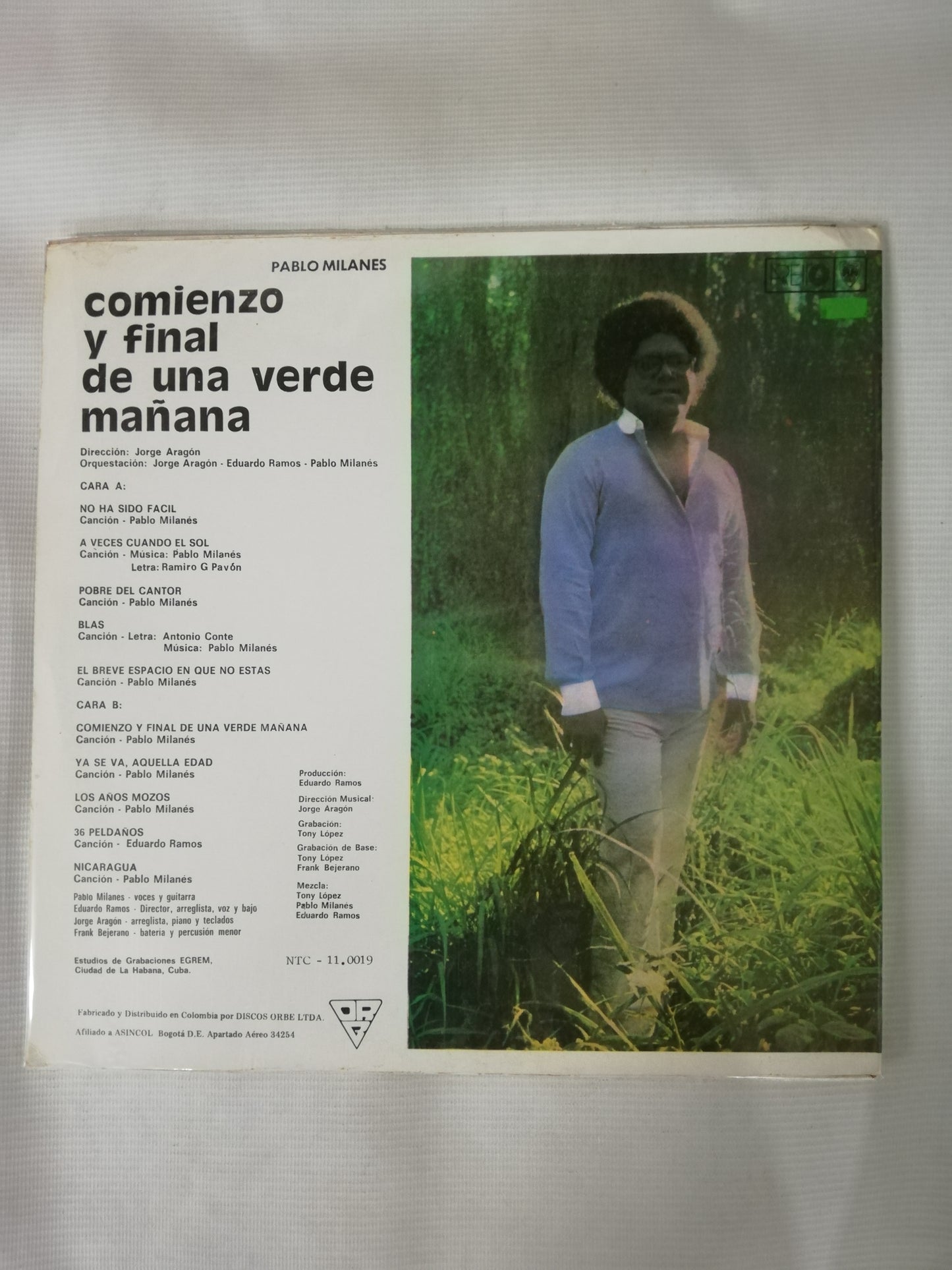 LP PABLO MILANES - COMIENZO Y FINAL DE UNA VERDE MAÑANA
