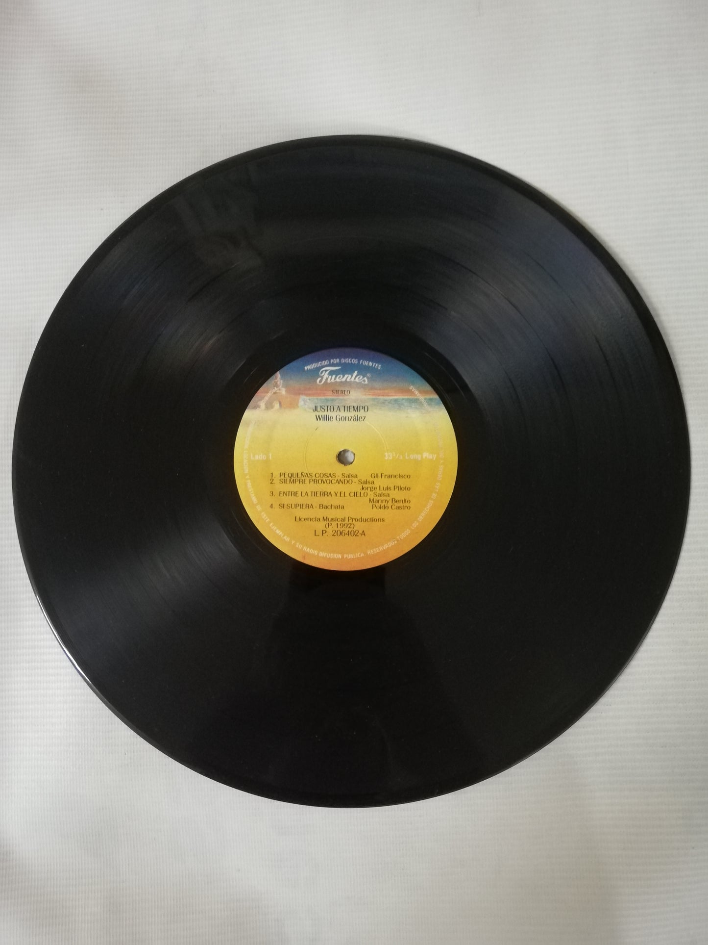 LP WILLIE GONZALEZ - JUSTO A TIEMPO